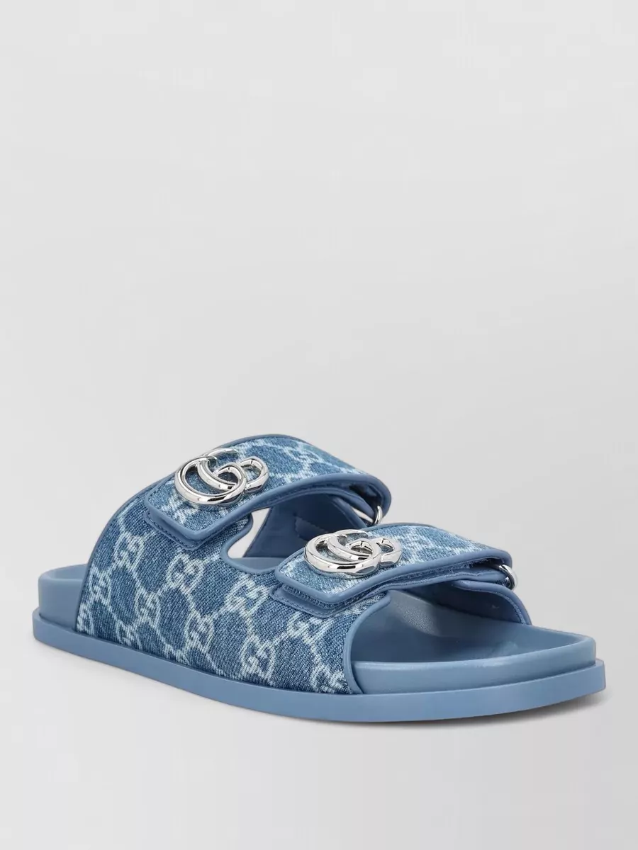 Gucci Denim Slide Sandals