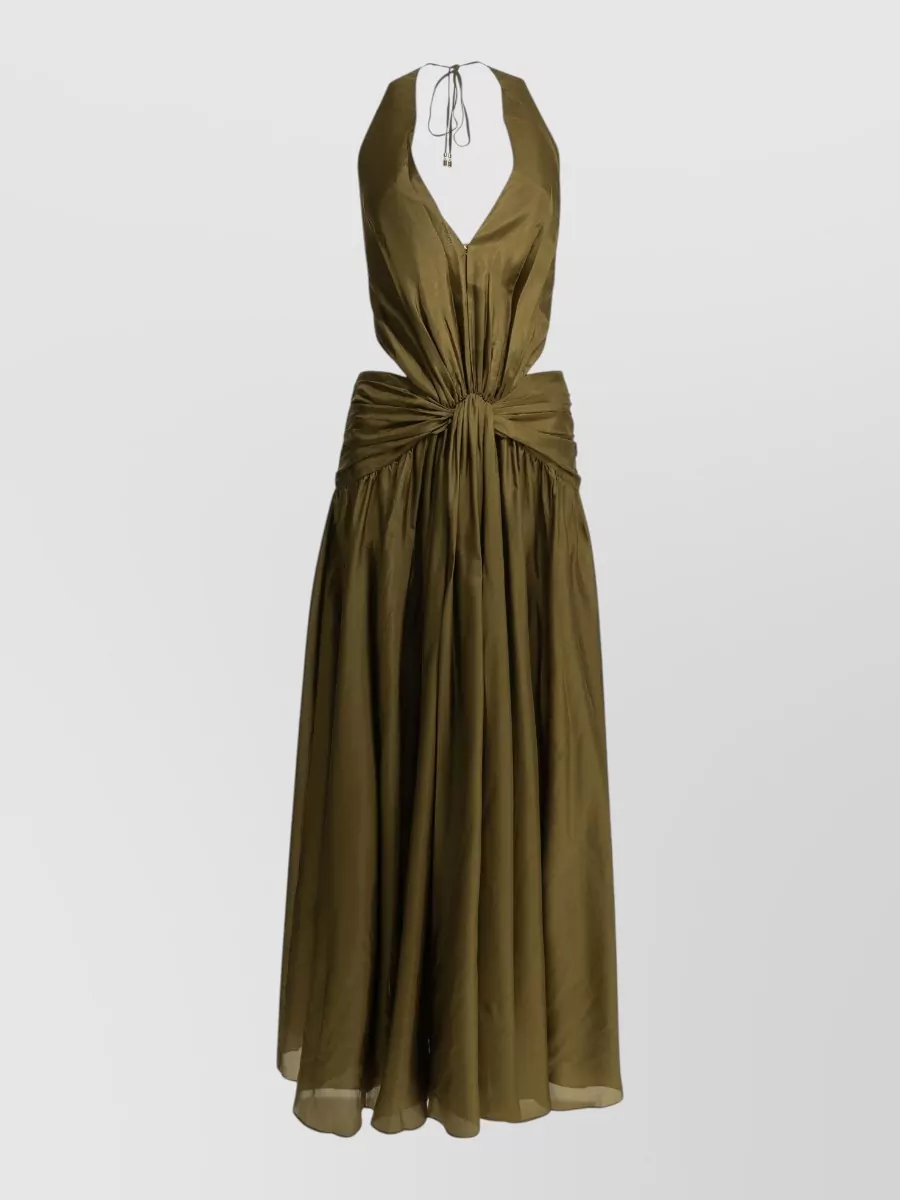 Zimmermann Silk v-neck open-back maxi dress