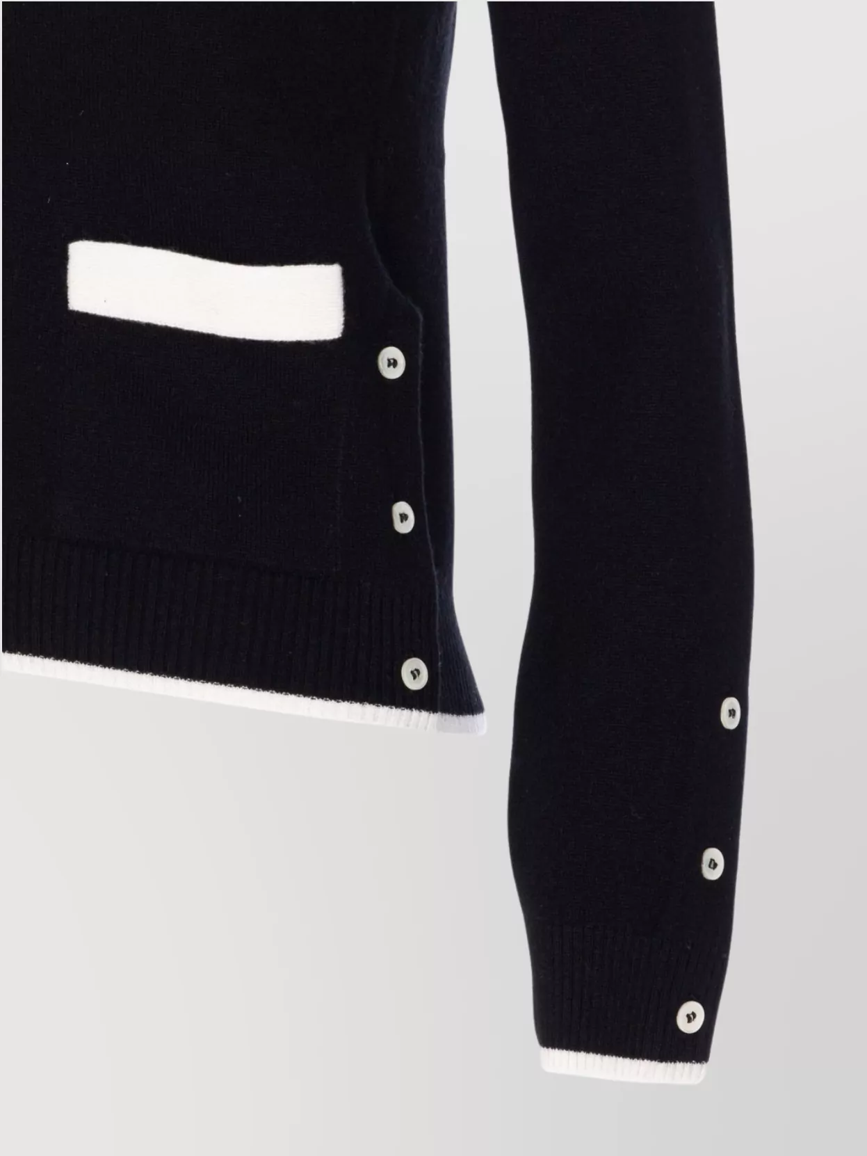 Thom Browne Side Buttoned Knit Cardigan