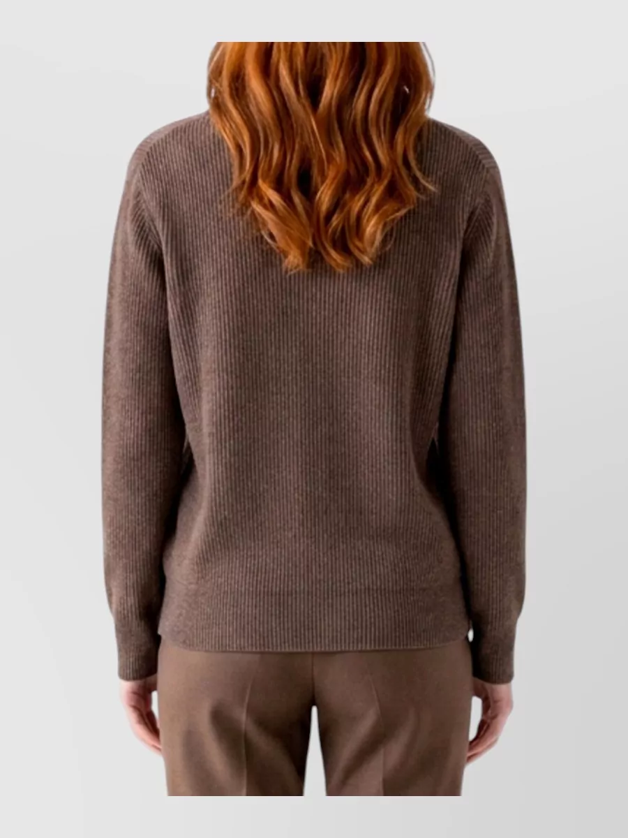 The Row Cashmere V-Neck Oversized Sweatshirt