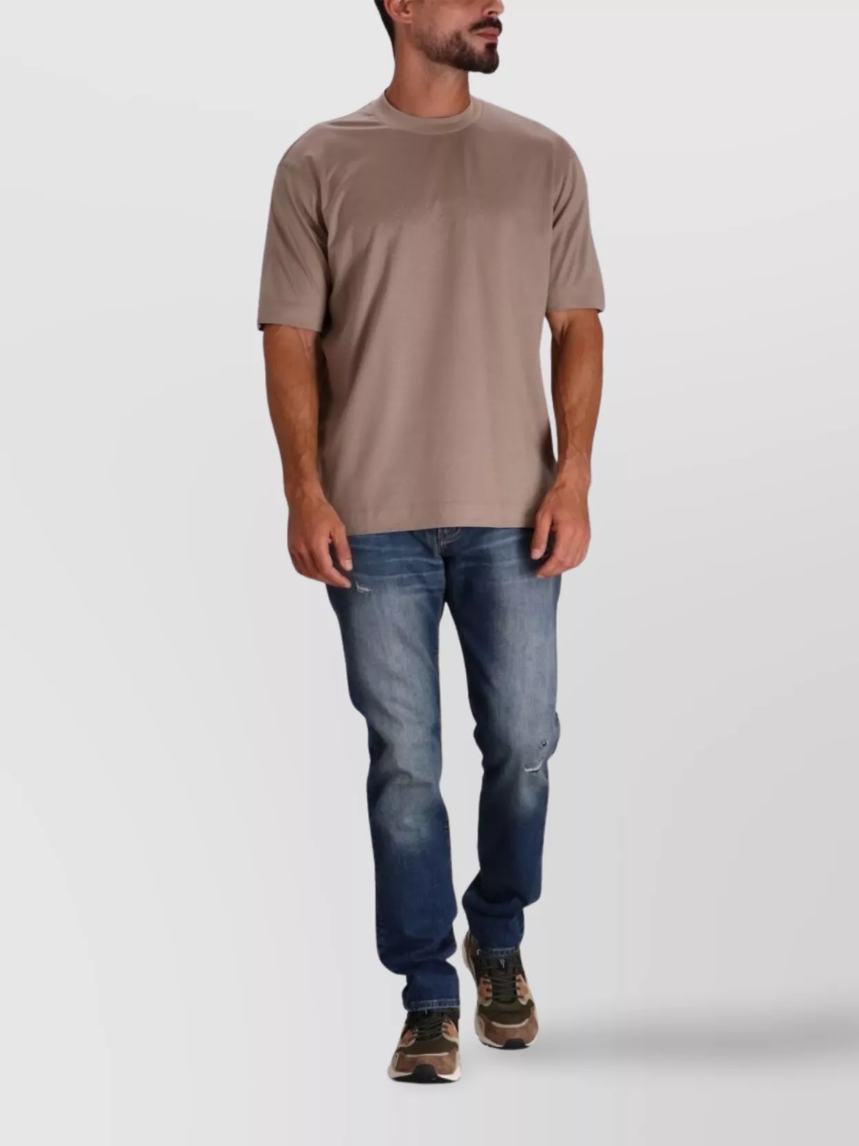 Emporio Armani Cotton Blend Slim Fit Jeans