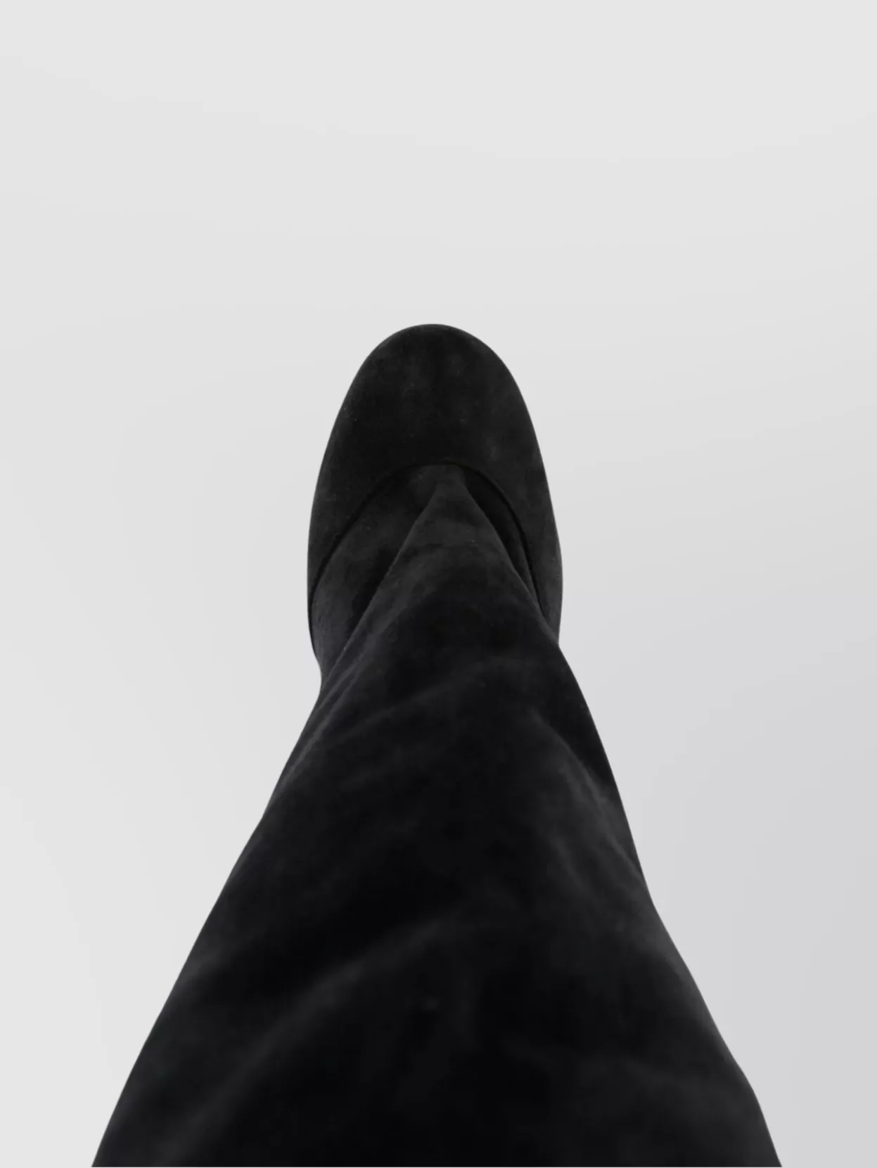 Paris Texas Stiletto Heel Mid-calf Suede Boot In Black