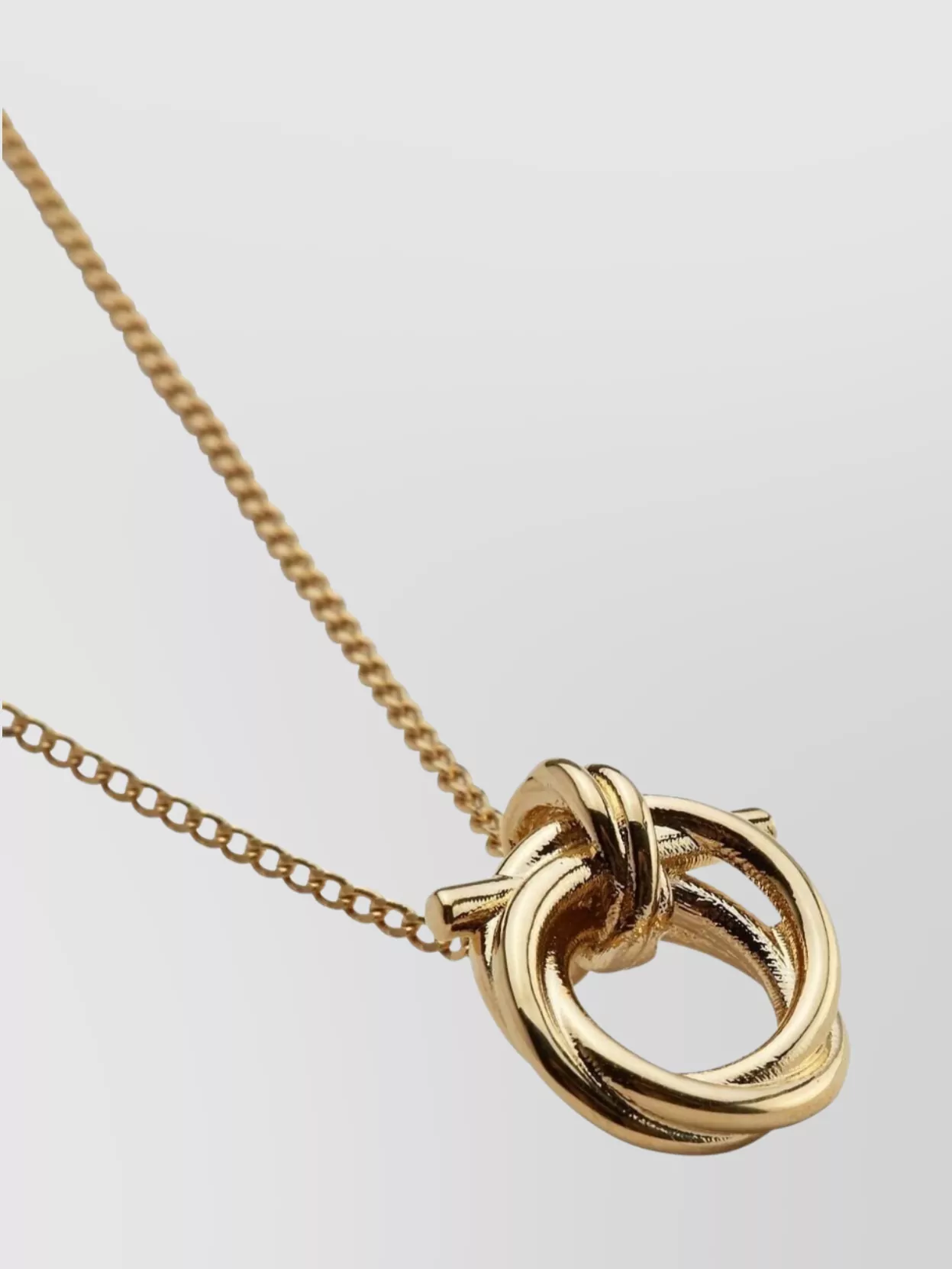 Ferragamo Chain Knot Pendant Necklace