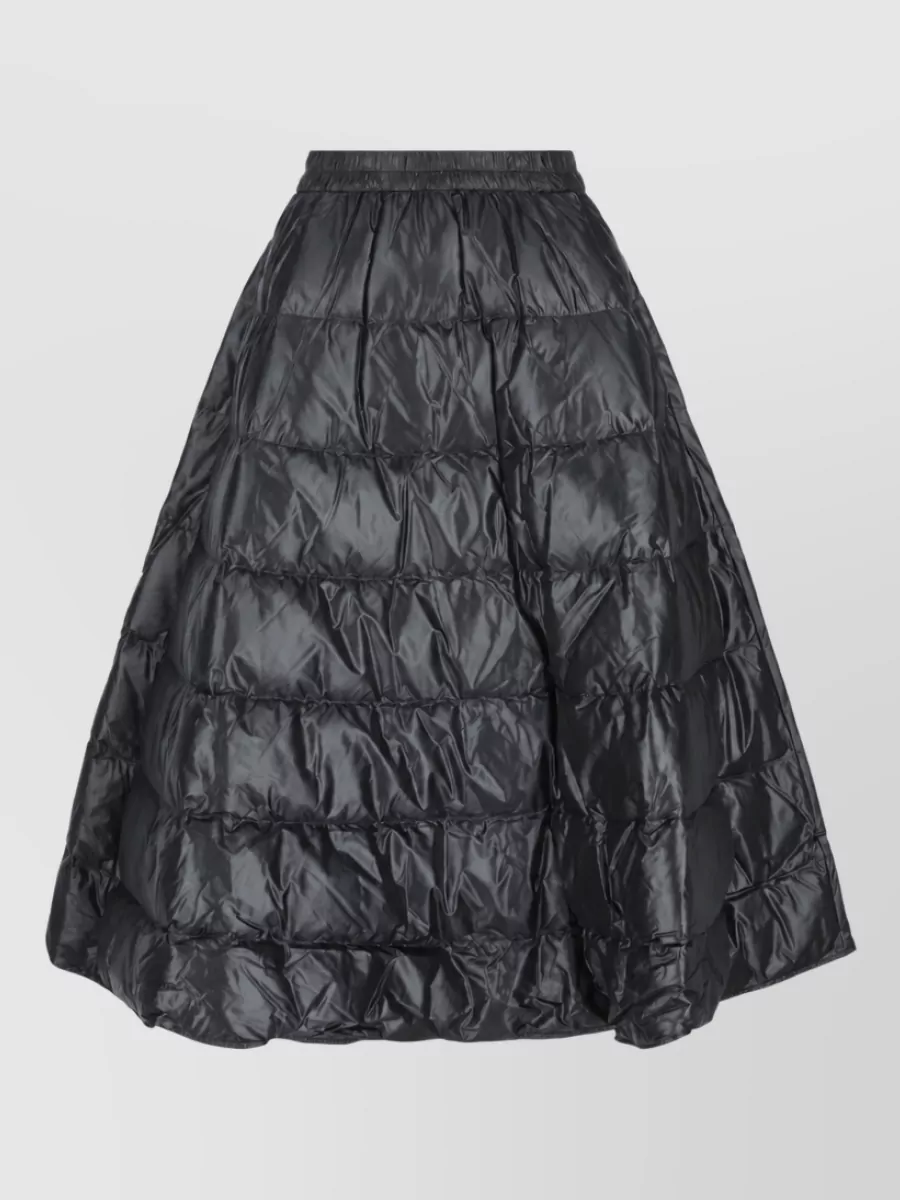 Moncler down quilted midi skirt