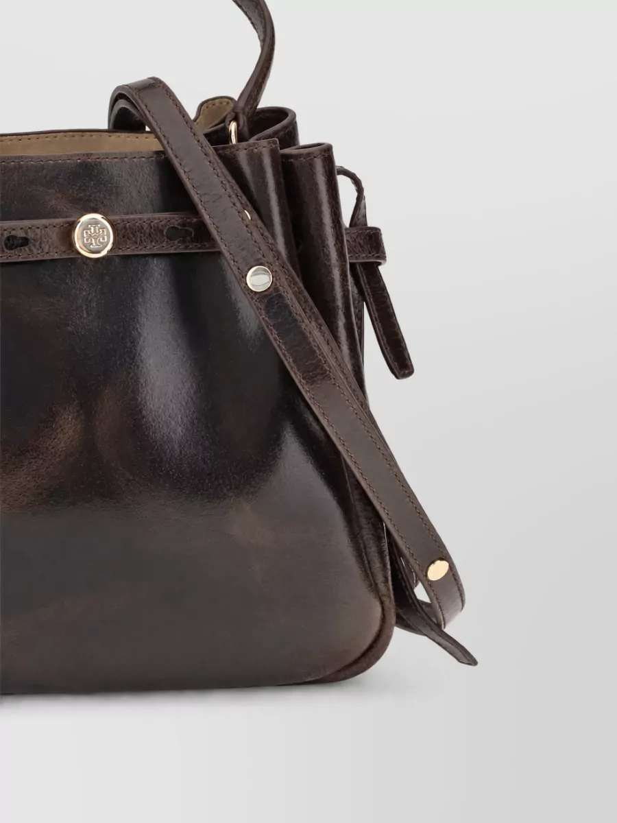 Tory Burch Romy Leather Bucket Bag