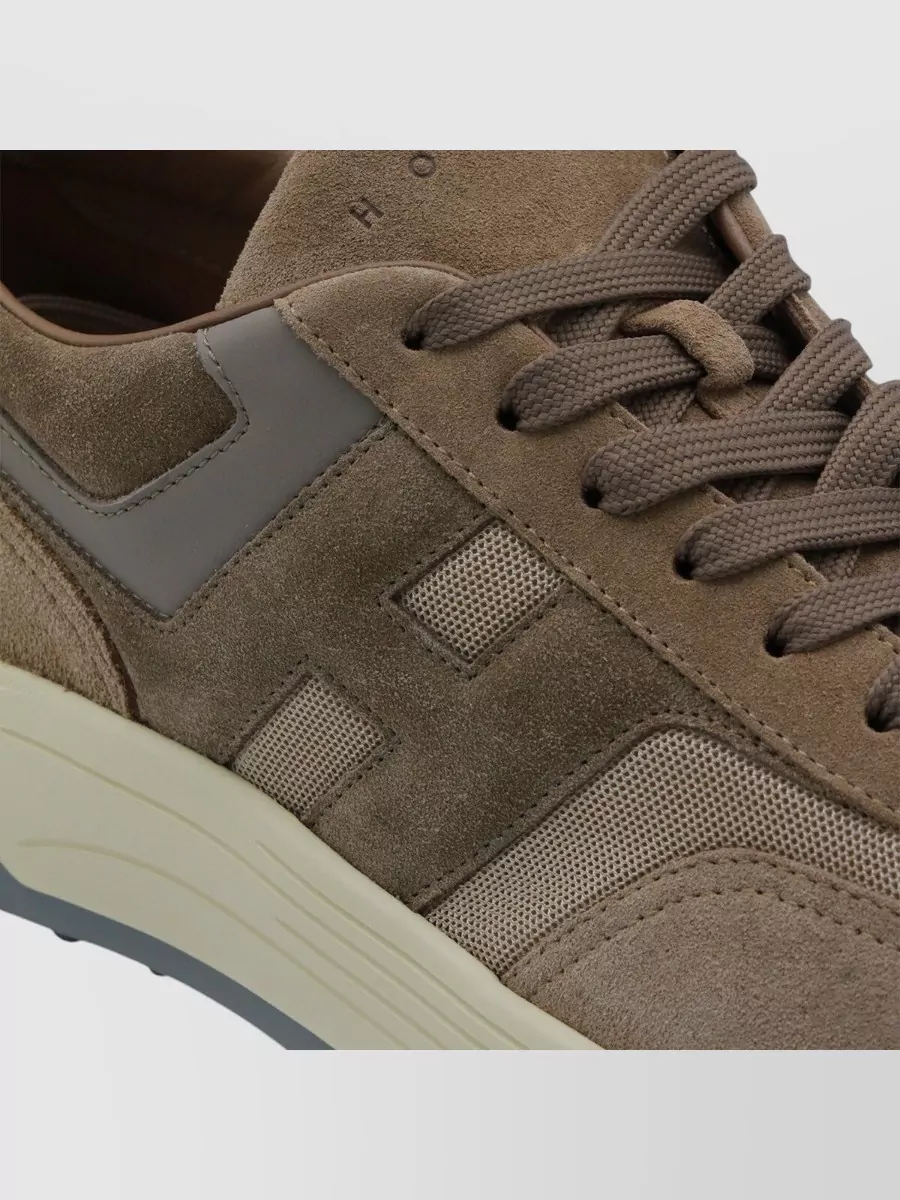 Hogan Casual Sneakers With Suede And Mesh