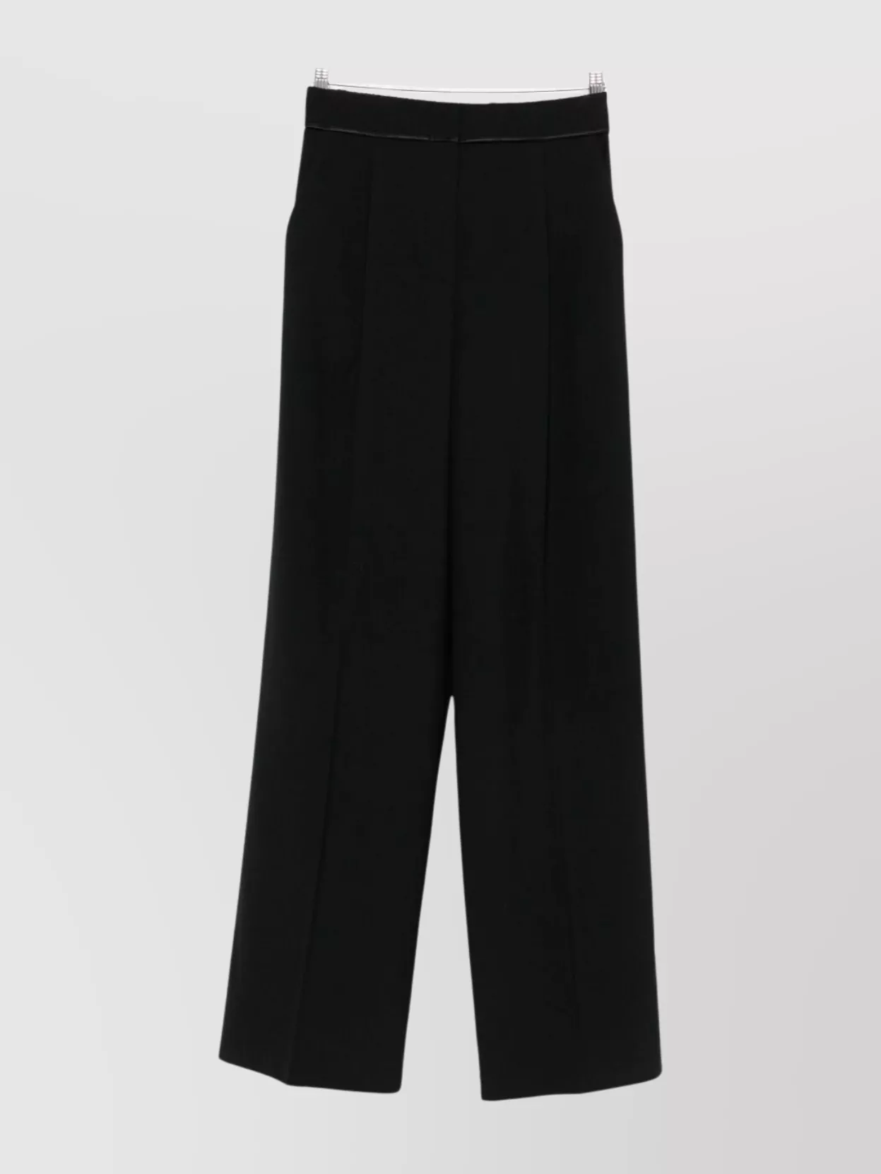 Forte Forte High Waist Wide Leg Trousers With Pockets In Black