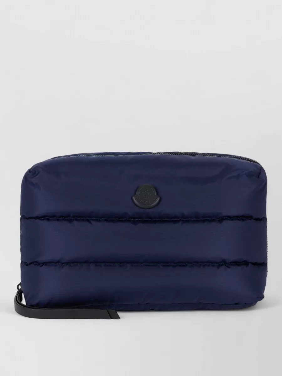 Moncler quilted padded clutch bag