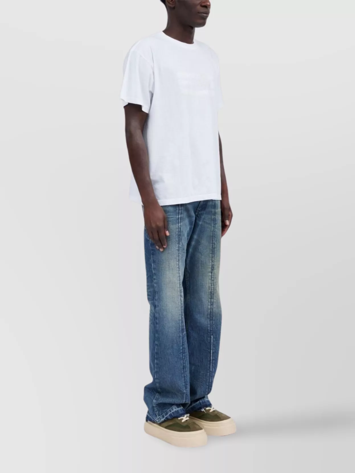 Mm6 Maison Margiela Crew Neck Graphic Print T-Shirt