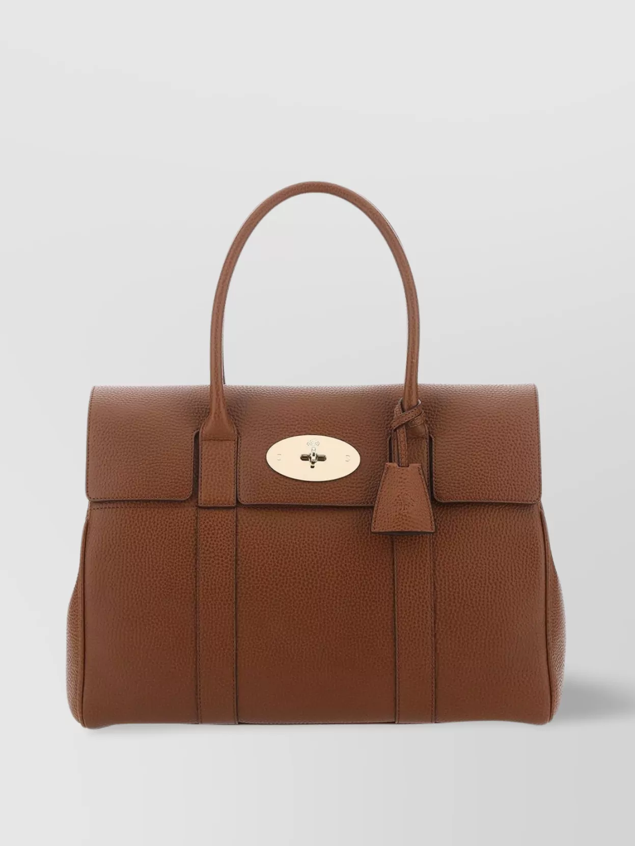 Mulberry Handbag With Structured Silhouette And Top Handle In Brown