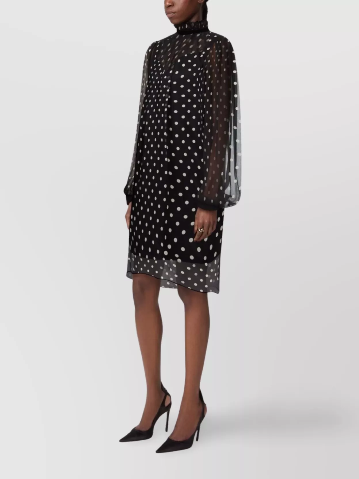 Nina Ricci Knee Length Dress High Neck