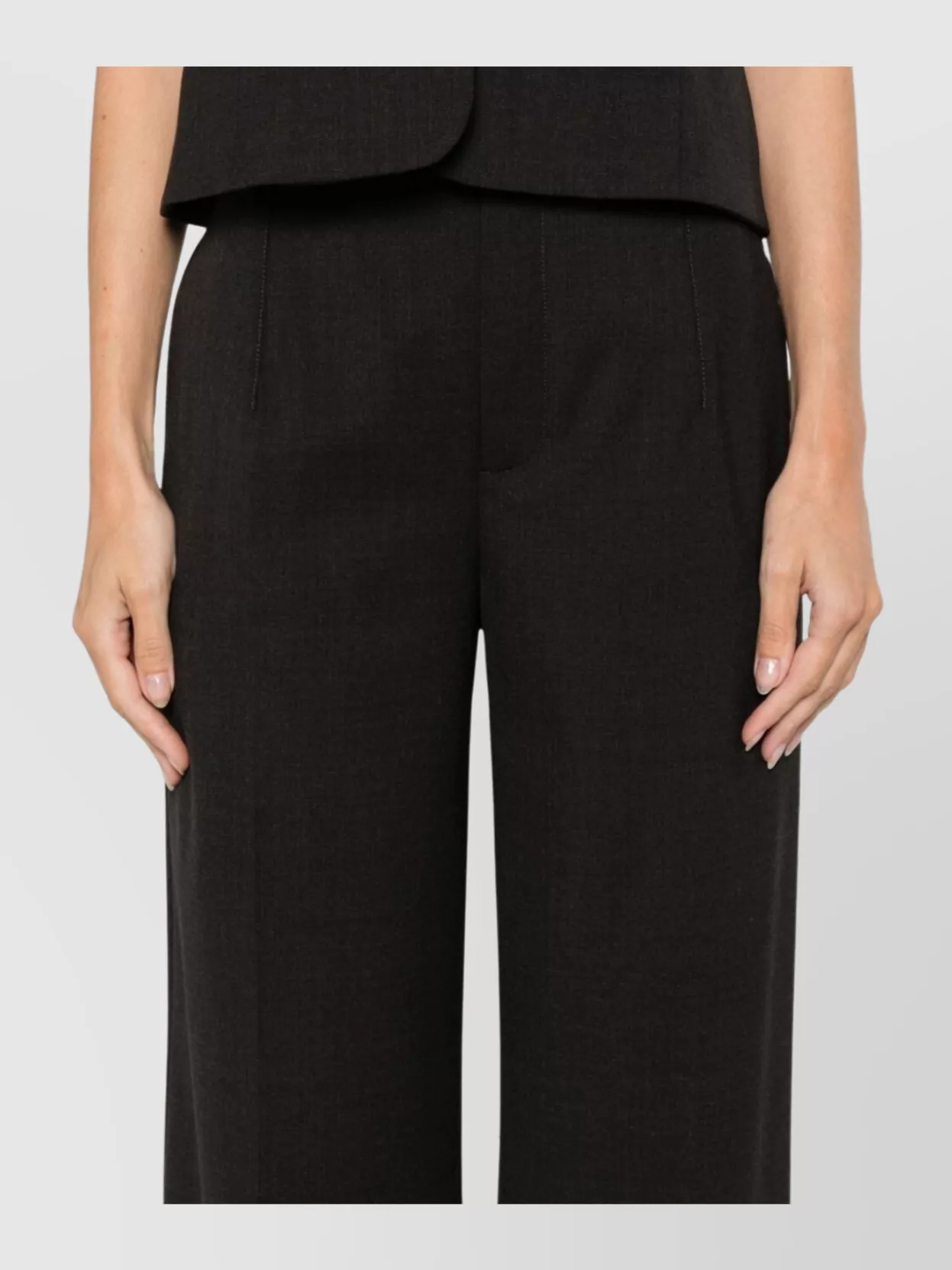 Loulou Studio High Waist Wide-Leg Trousers With Belt Loops