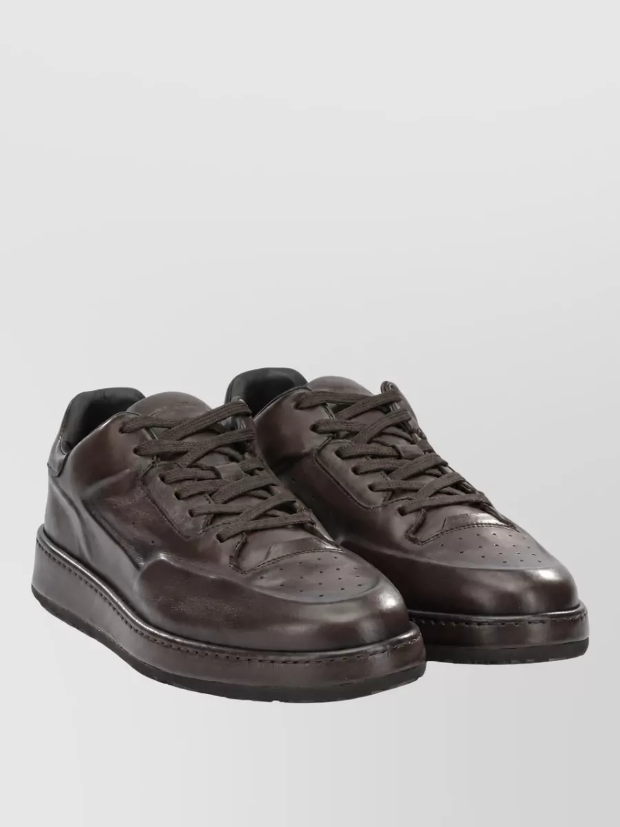 Officine Creative Leather Low-Top Sneakers