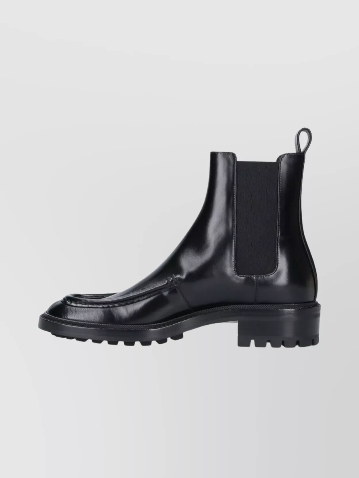 Saint Laurent Chunky Sole Round Toe Ankle Boots