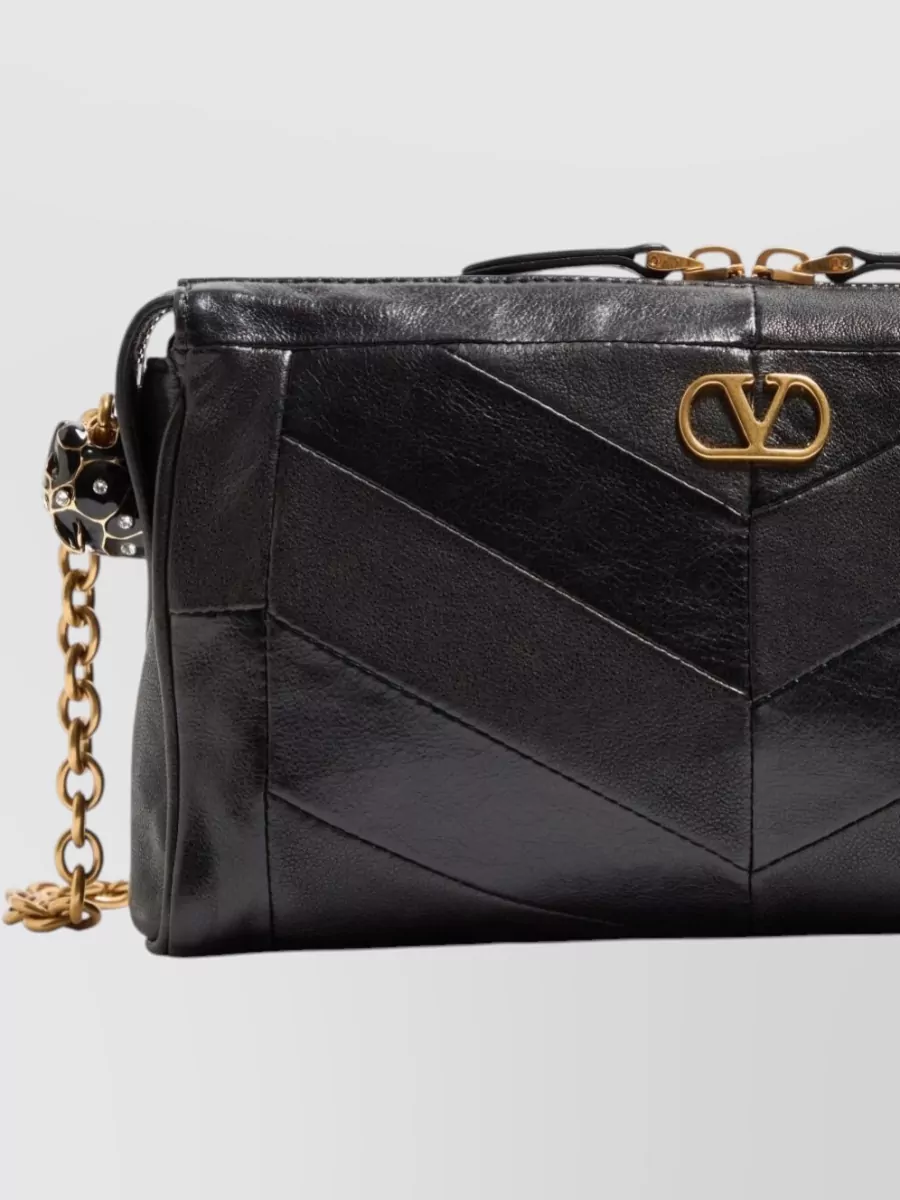 Valentino Garavani Panthea Small Leather Shoulder Bag