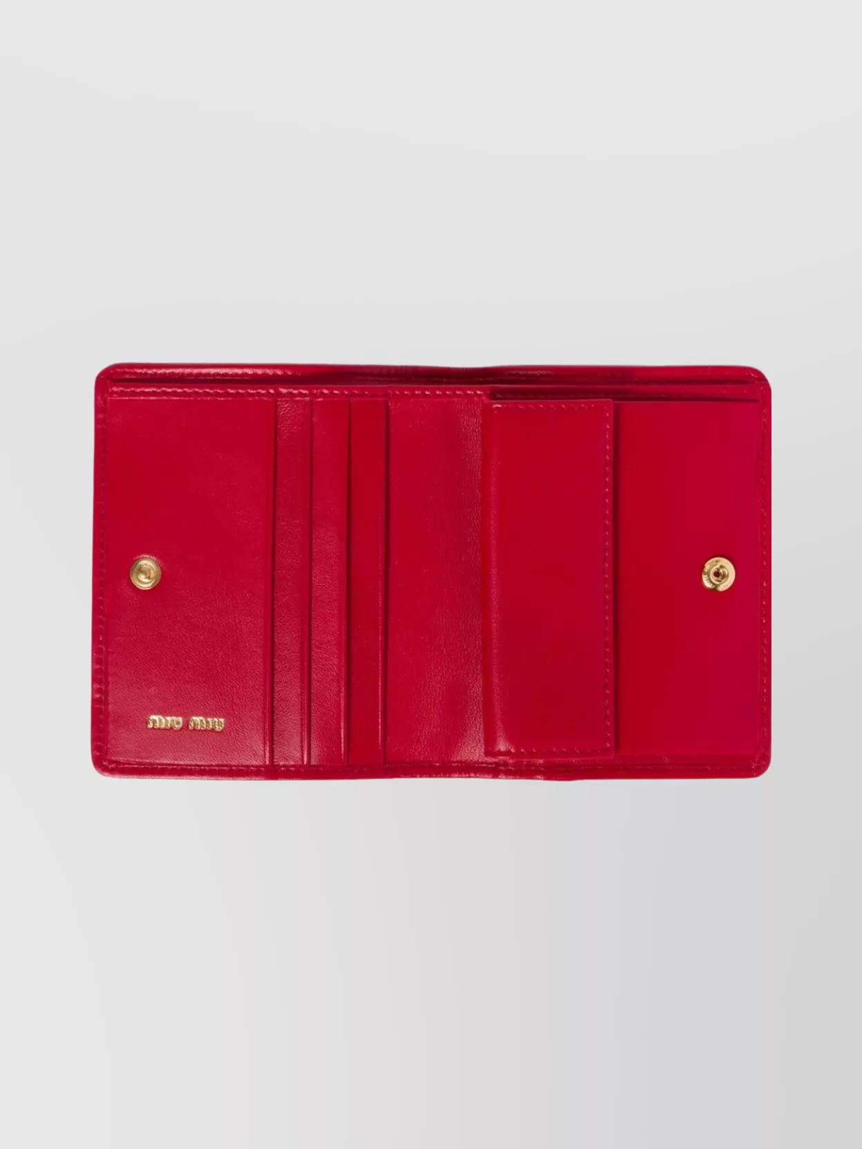 Miu Miu Small Quilted Nappa Leather Wallet Snap Design