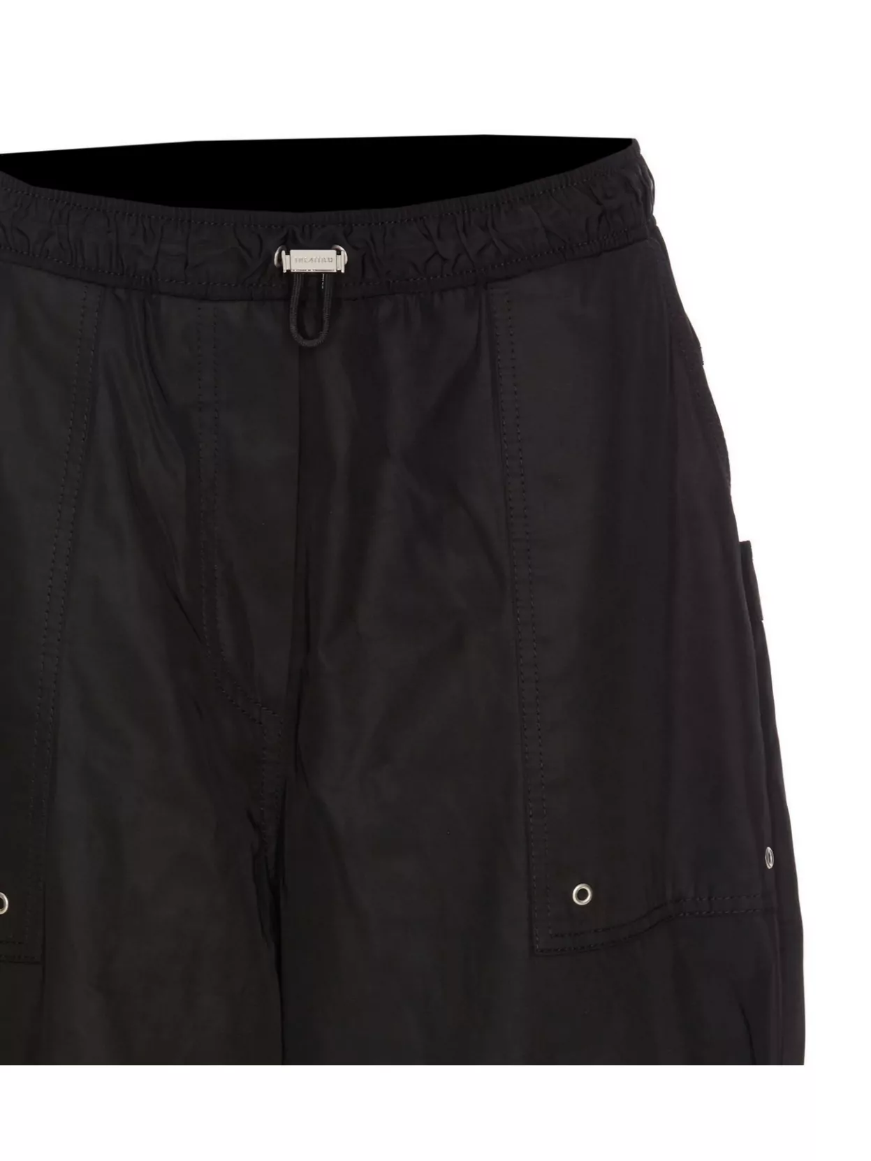 Shop Attico Drawstring Waist Wide Leg Trousers