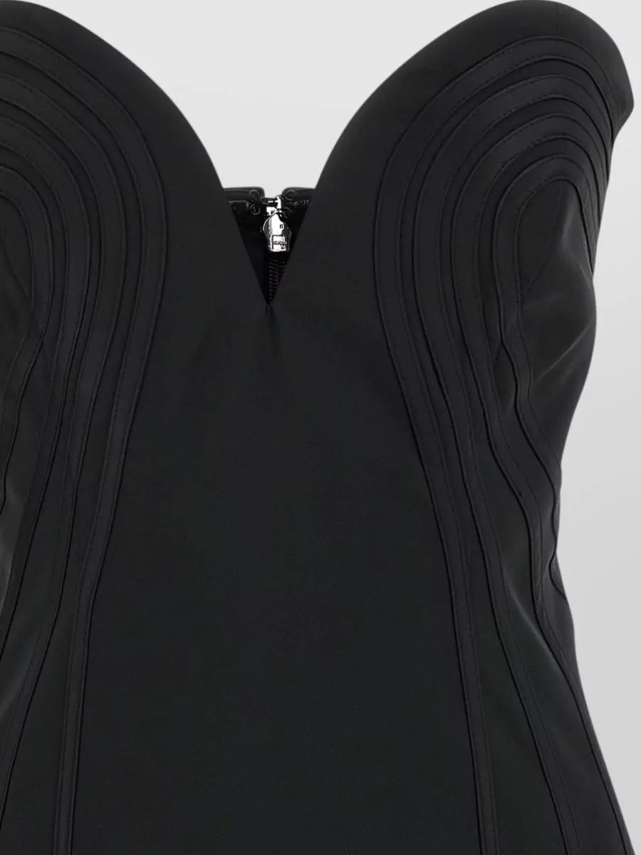 Rotate Birger Christensen Satin Off-Shoulder Mini Dress