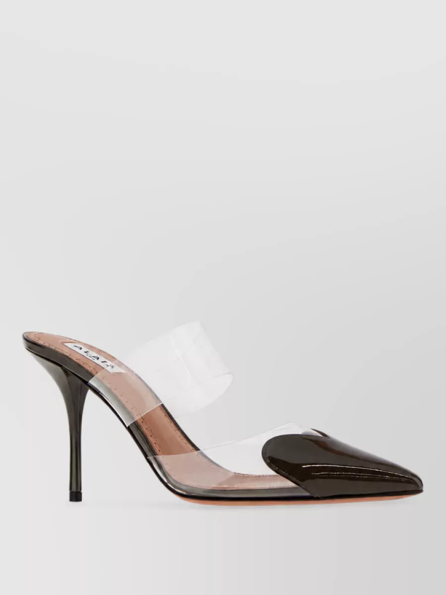 Alaïa Two-Tone Pvc And Leather Mules