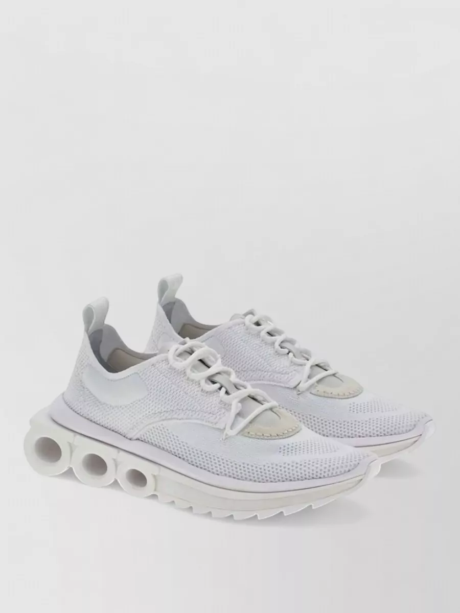 Ferragamo nylon low-top sneakers