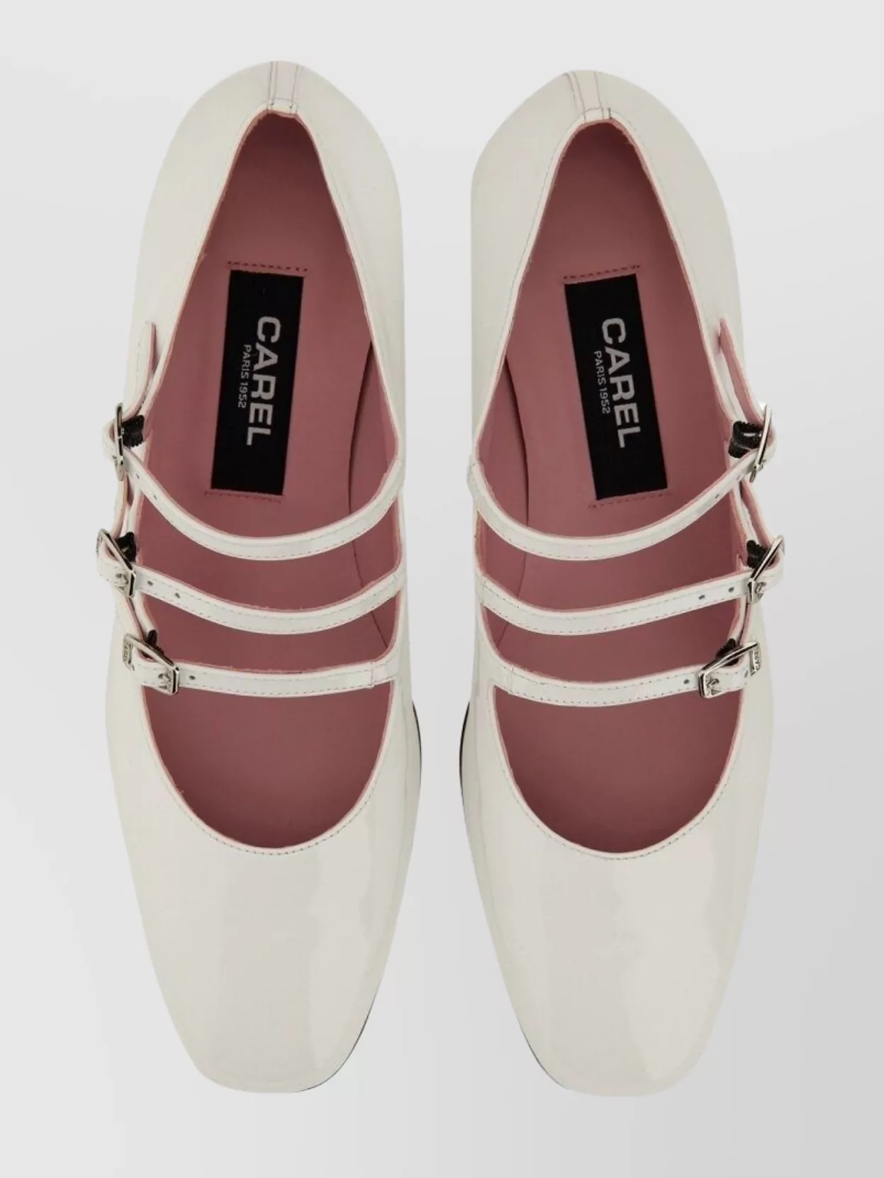 Carel Paris Kina Block Heel Triple Buckle Pumps