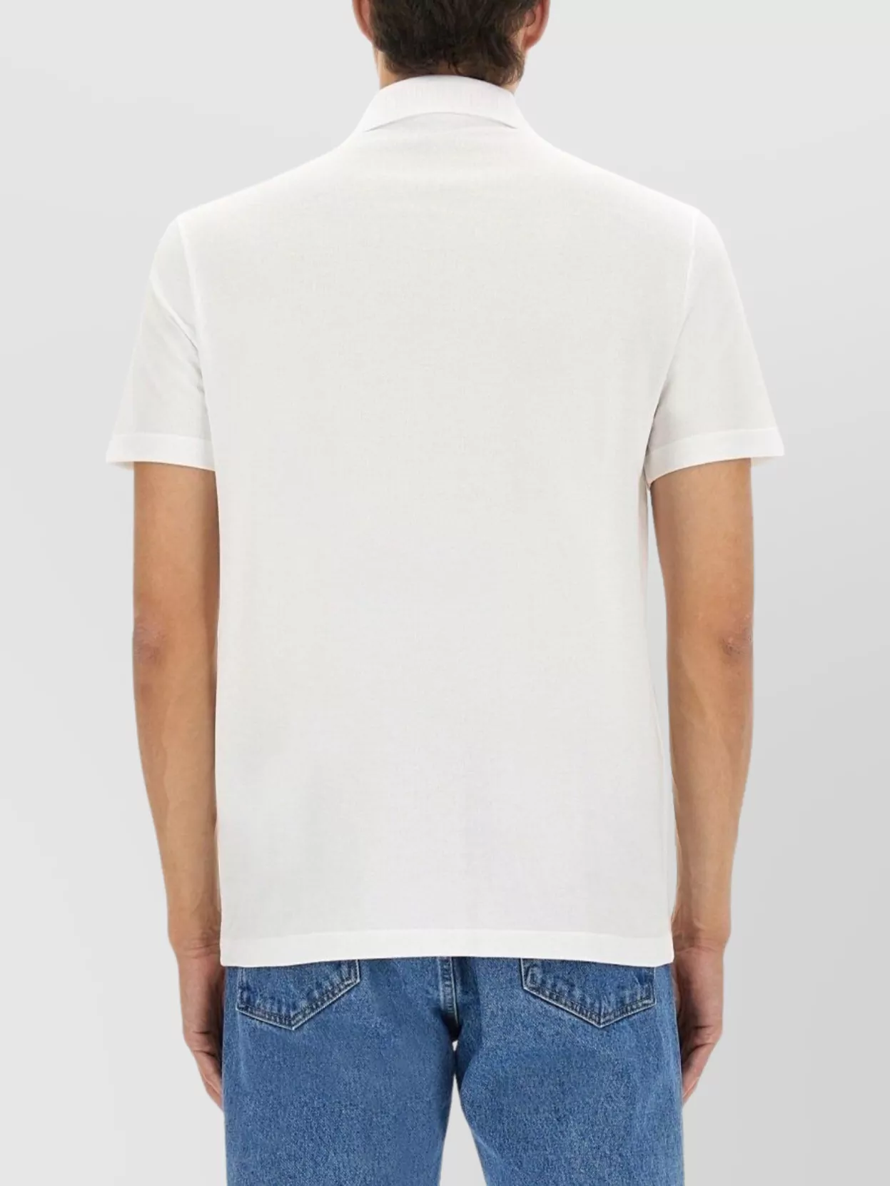 Versace Embroidered Piqué Polo Shirt