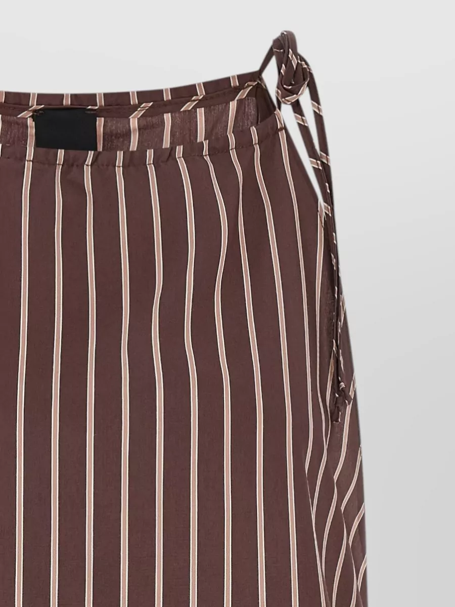 Pinko Jennifer Striped Top Tie Detail Design