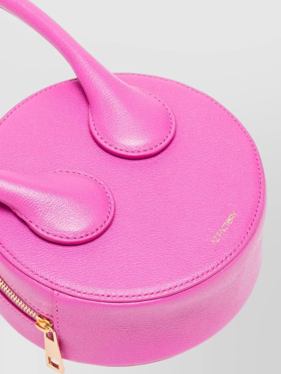 Az Factory Leather Grained Mini Clutch Bag