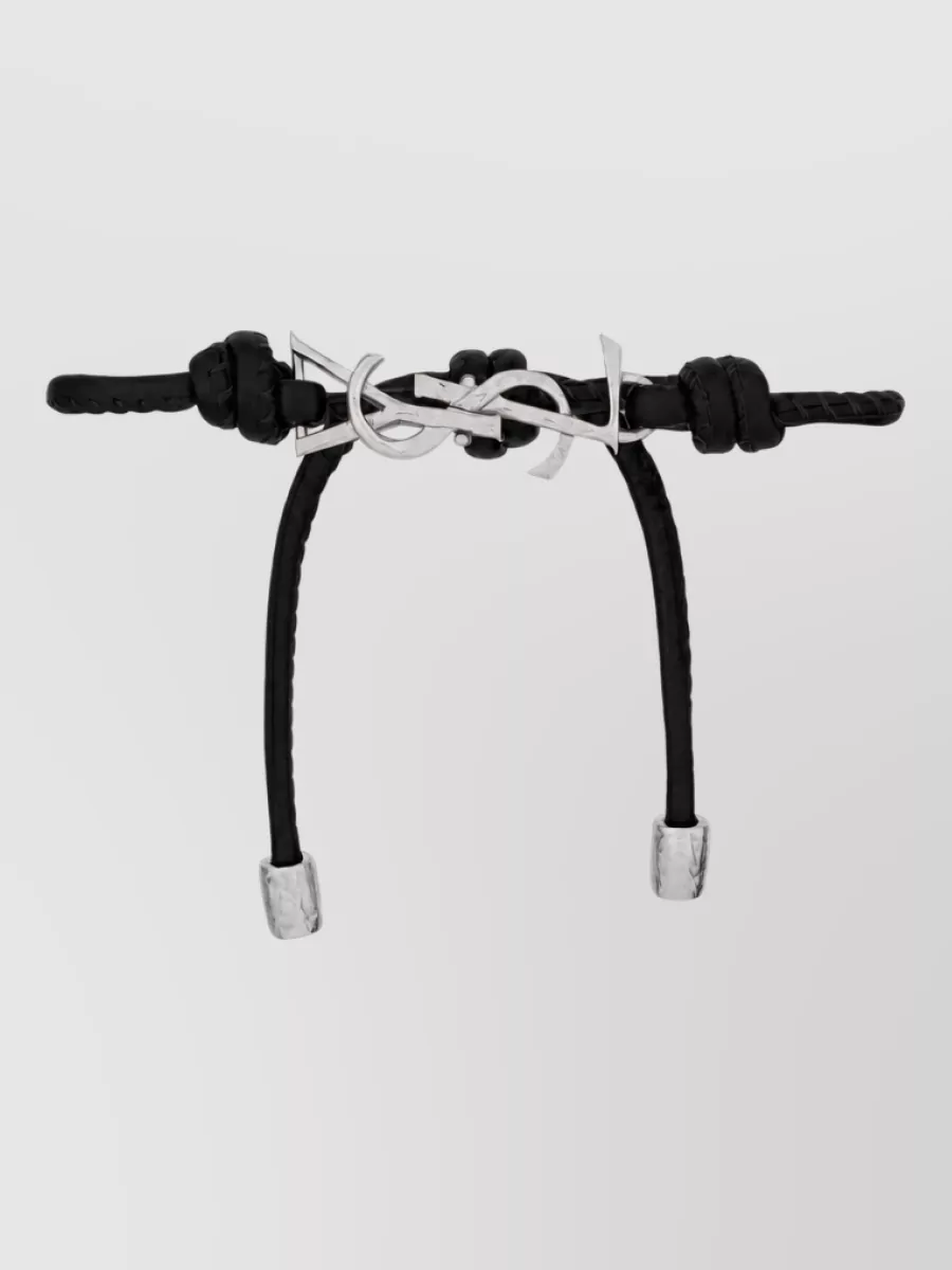 Saint Laurent Leather Cord Bracelet