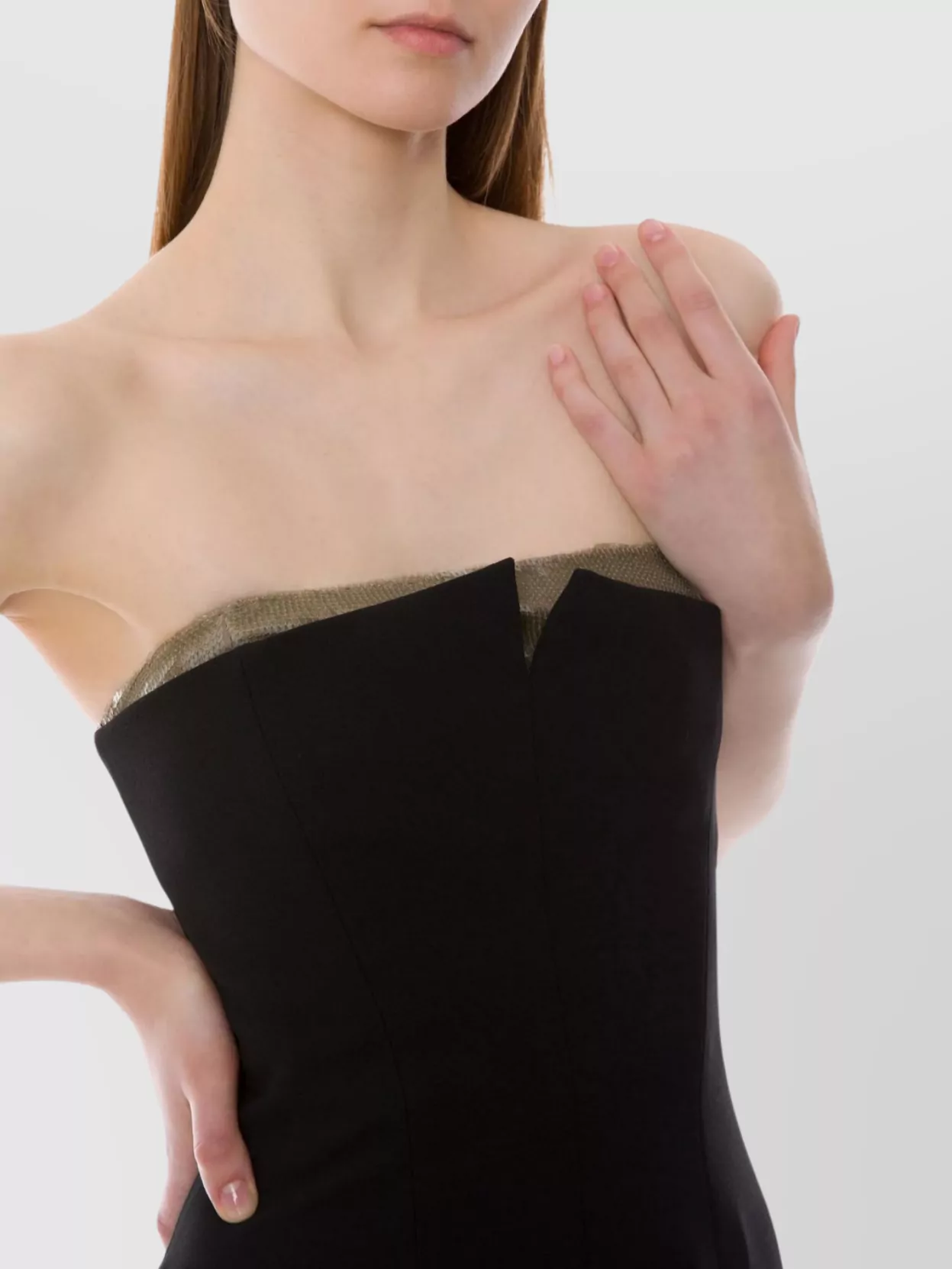 Alberta Ferretti Black Sleeveless Stretch Cady Dress In Black