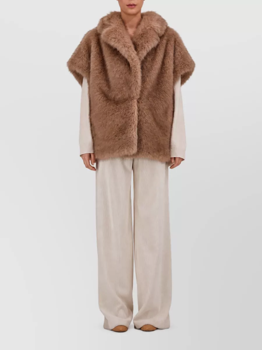 Herno Faux Fur Lapel Collar Gilet