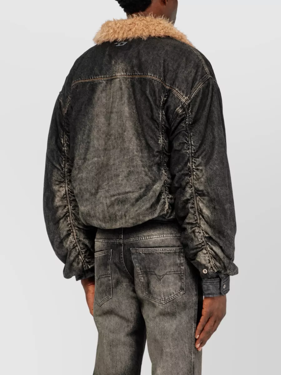 Diesel Ruffled Denim Jacket
