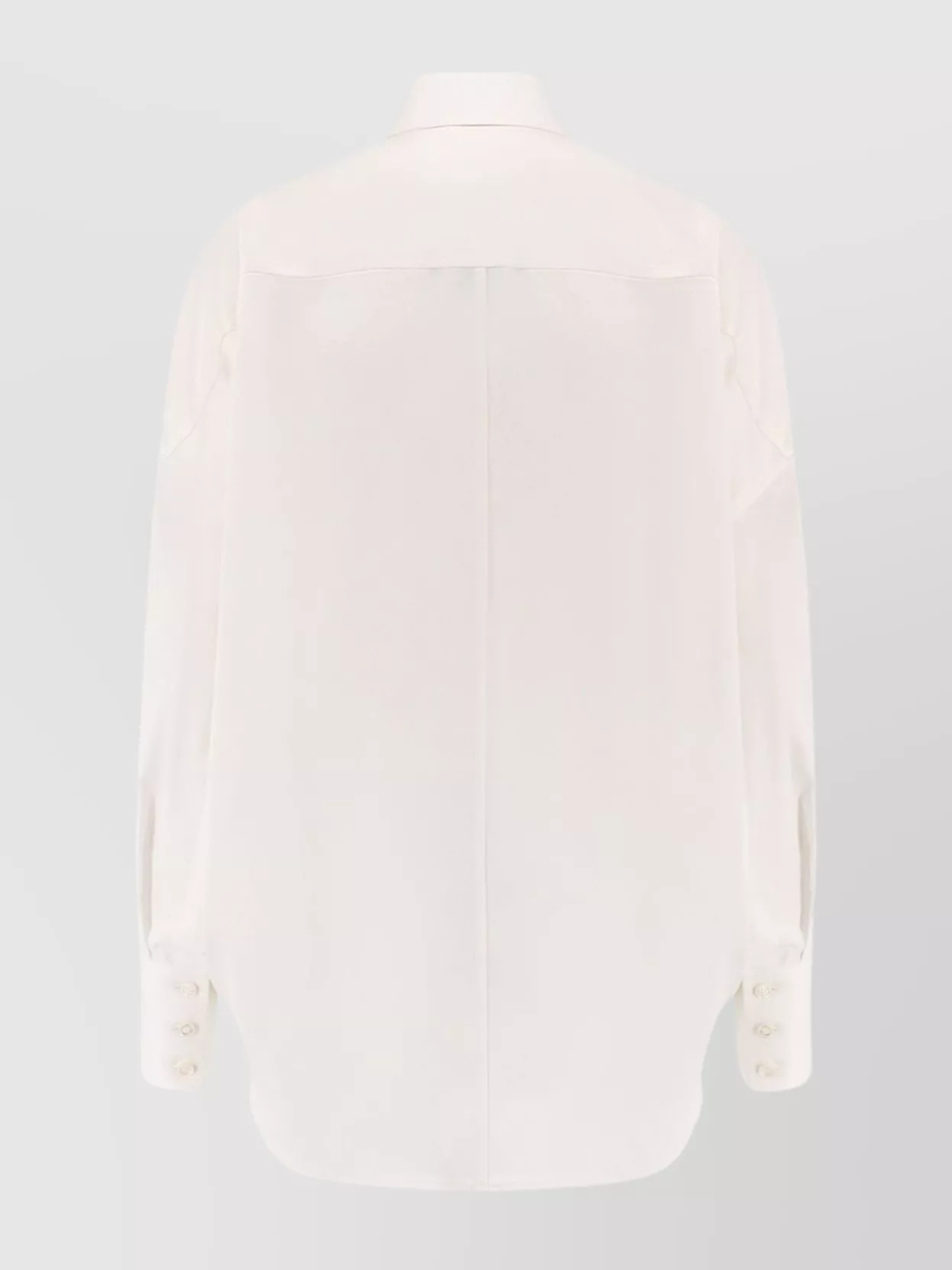 Stella Mccartney Everyday Shirt With Long Sleeves And Chest Pocket In Neutral