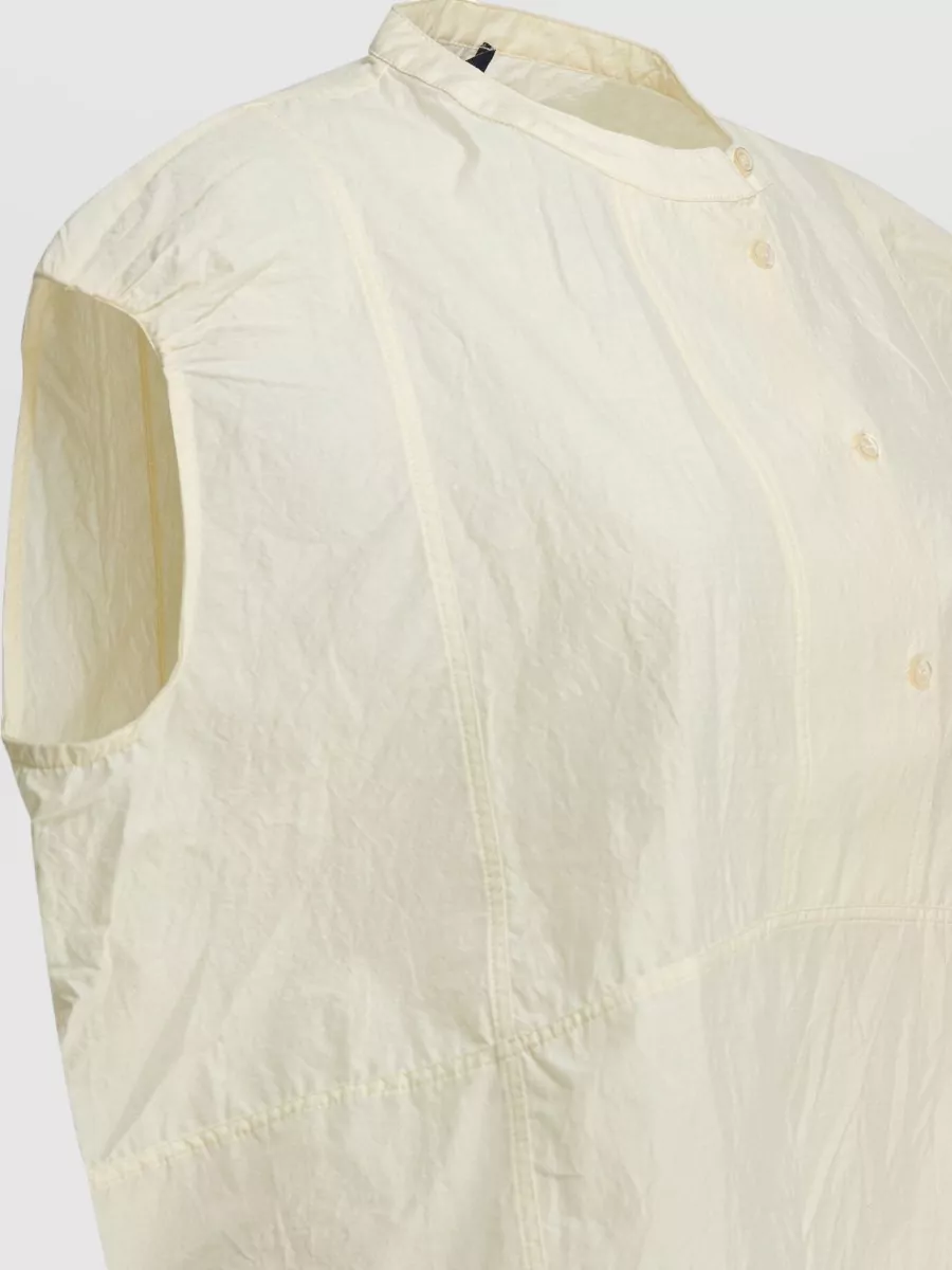 Soeur Sleeveless Stand Collar Top Seam Detailing