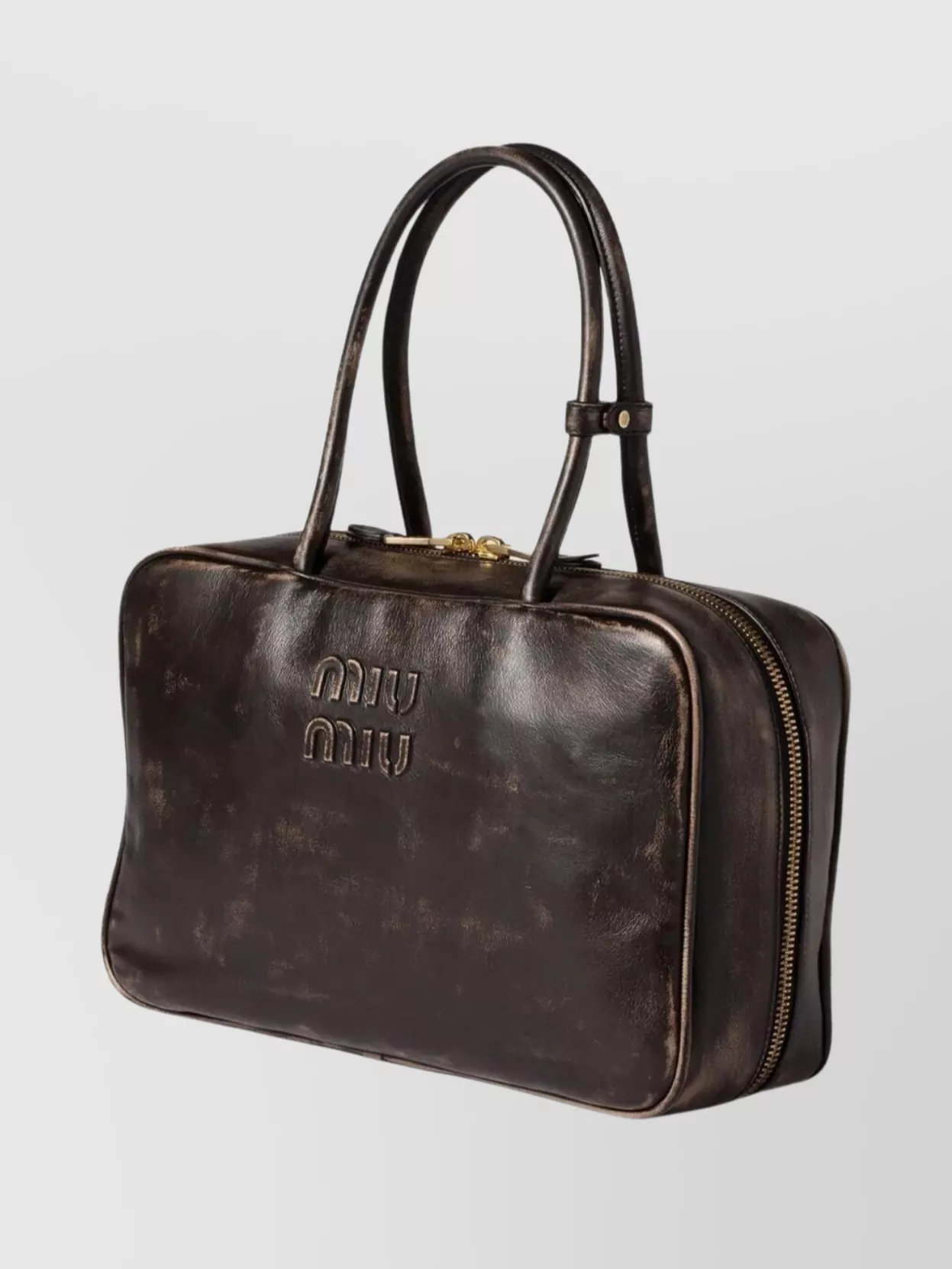 Miu Miu Vintage Nappa Leather Tote Bag