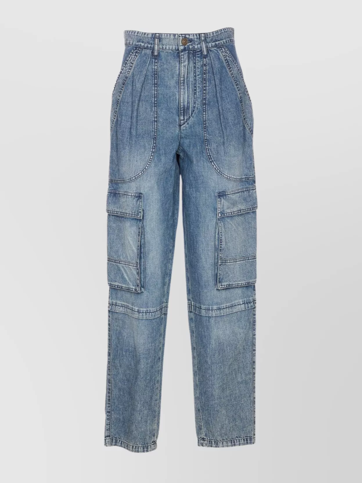 Isabel Marant Étoile Cargo Trousers Featuring Multiple Pockets In Blue