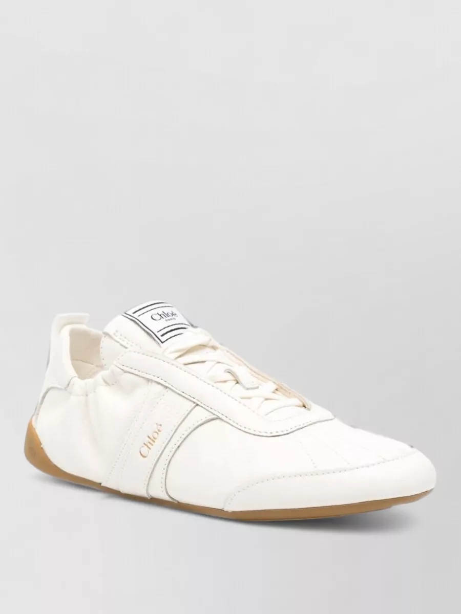Chloé leather low-top sneakers
