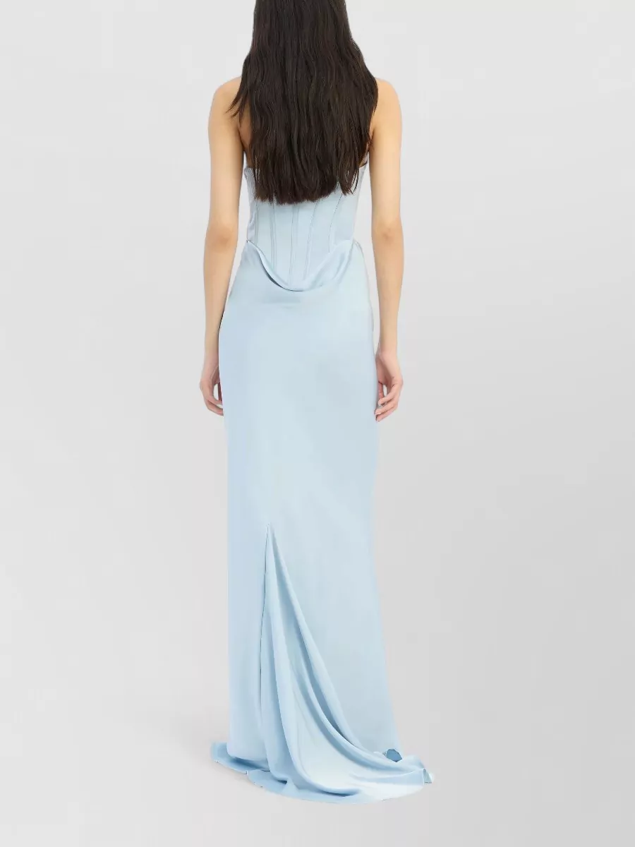 Rotate Satin Corset Maxi Dress