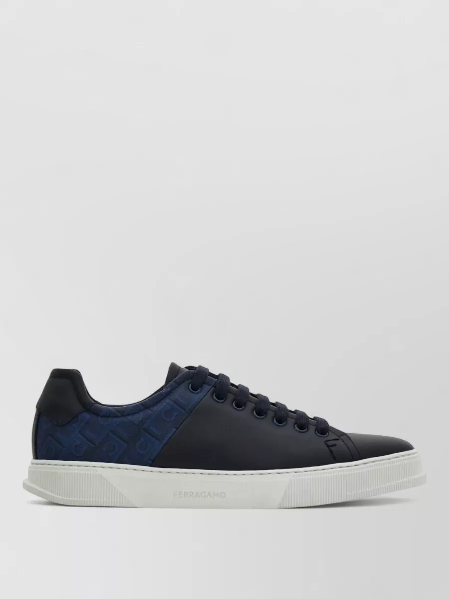 Ferragamo leather low-top sneakers