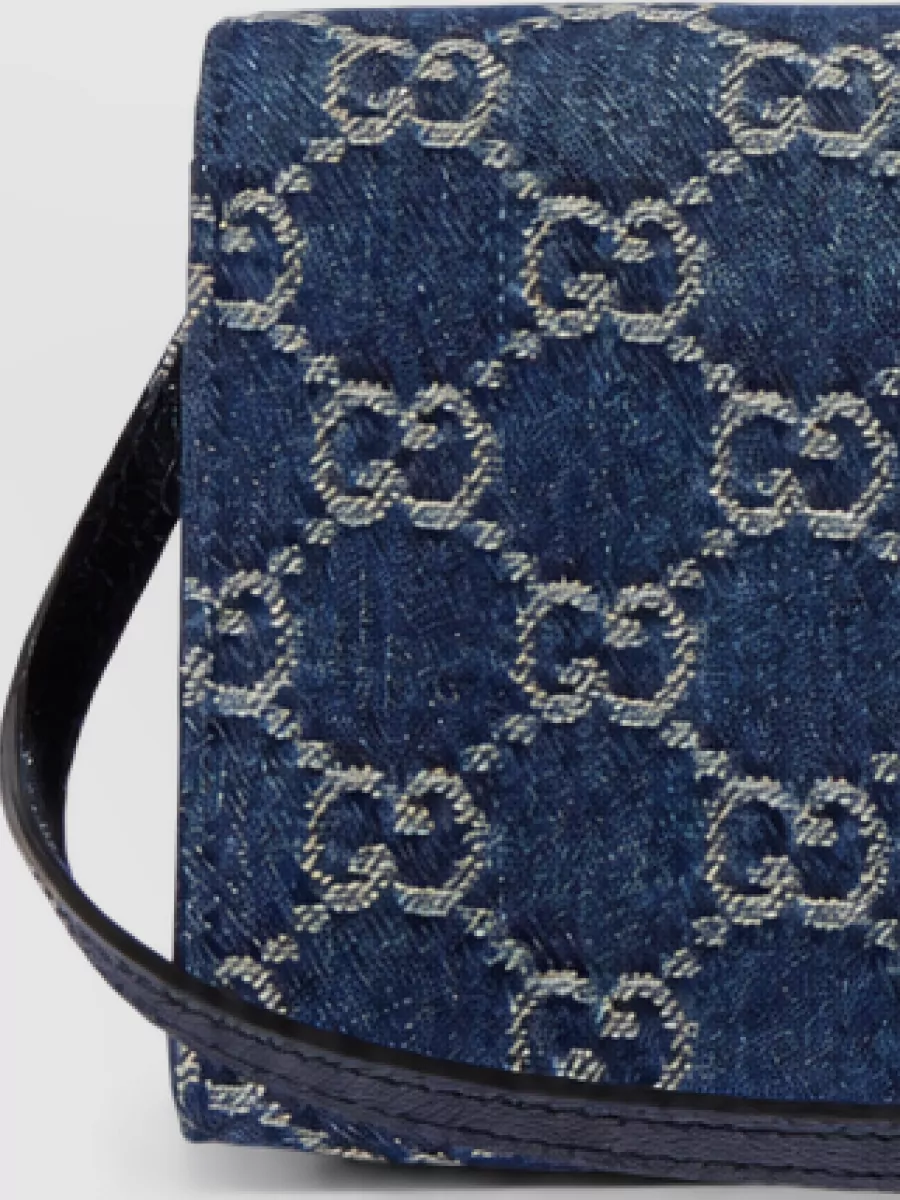 Gucci Small Gg Denim Shoulder Bag