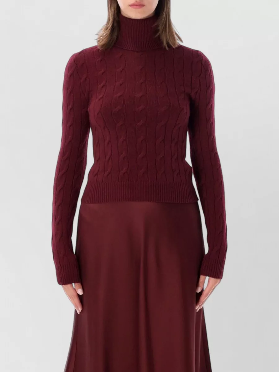 Ralph Lauren Cable-knit Turtleneck Sweatshirt