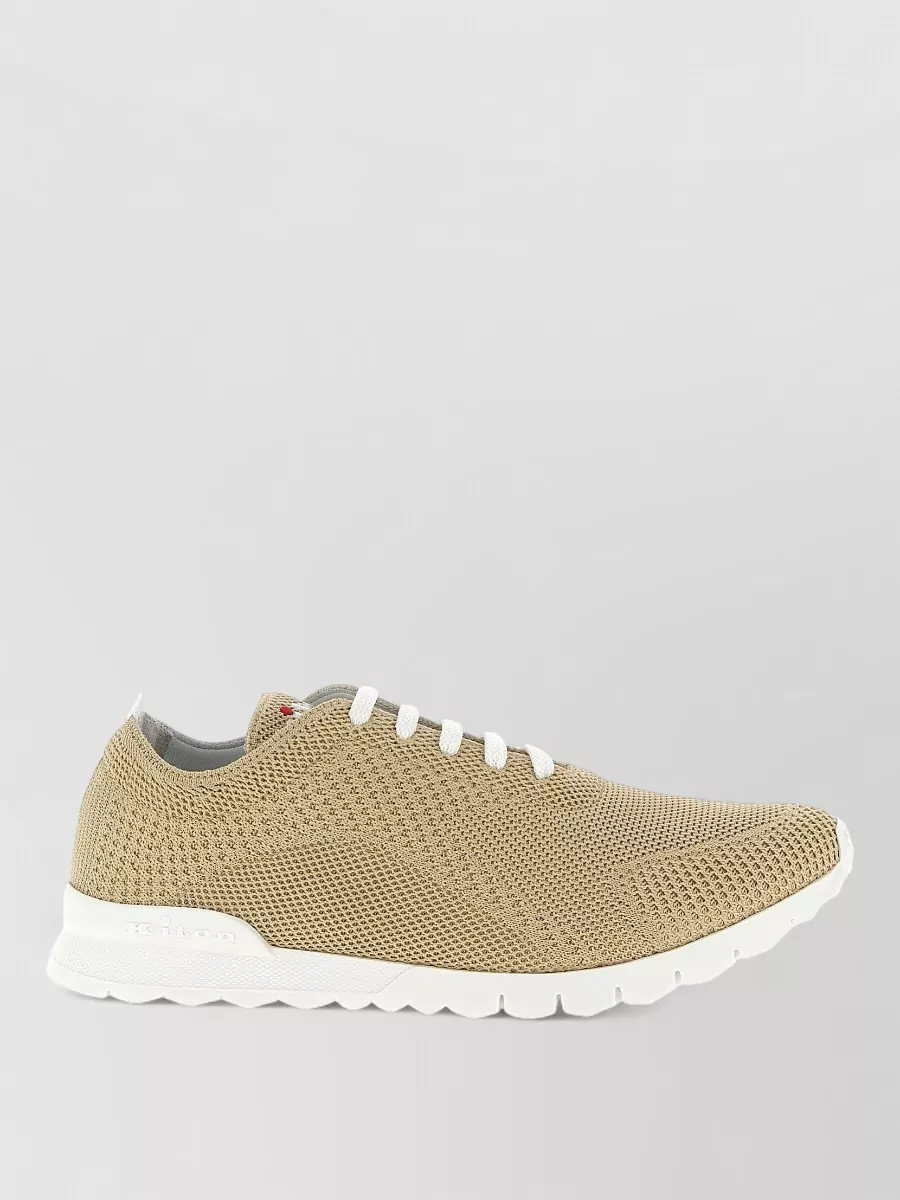 Kiton Mesh Sneakers Pull Tab Rubber Sole