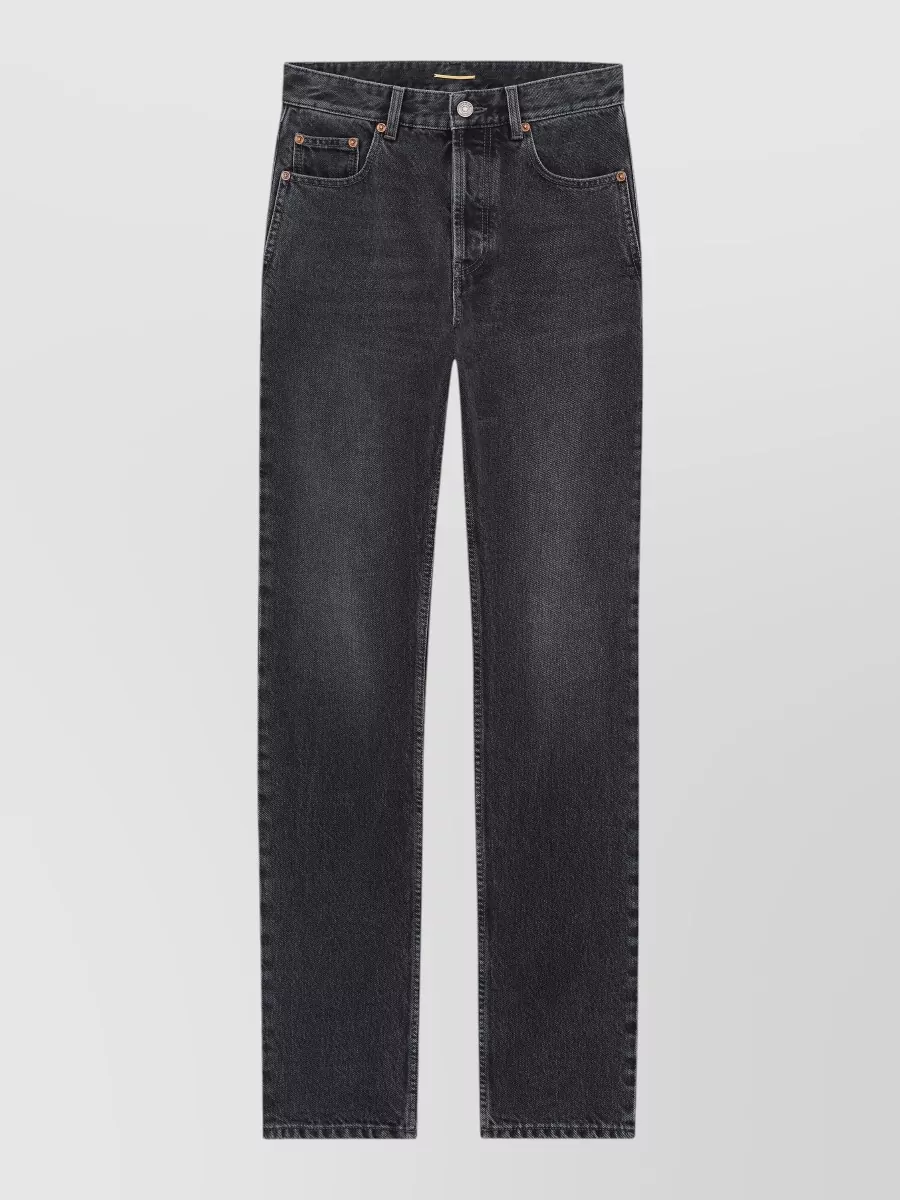 Saint Laurent high-rise straight-leg jeans