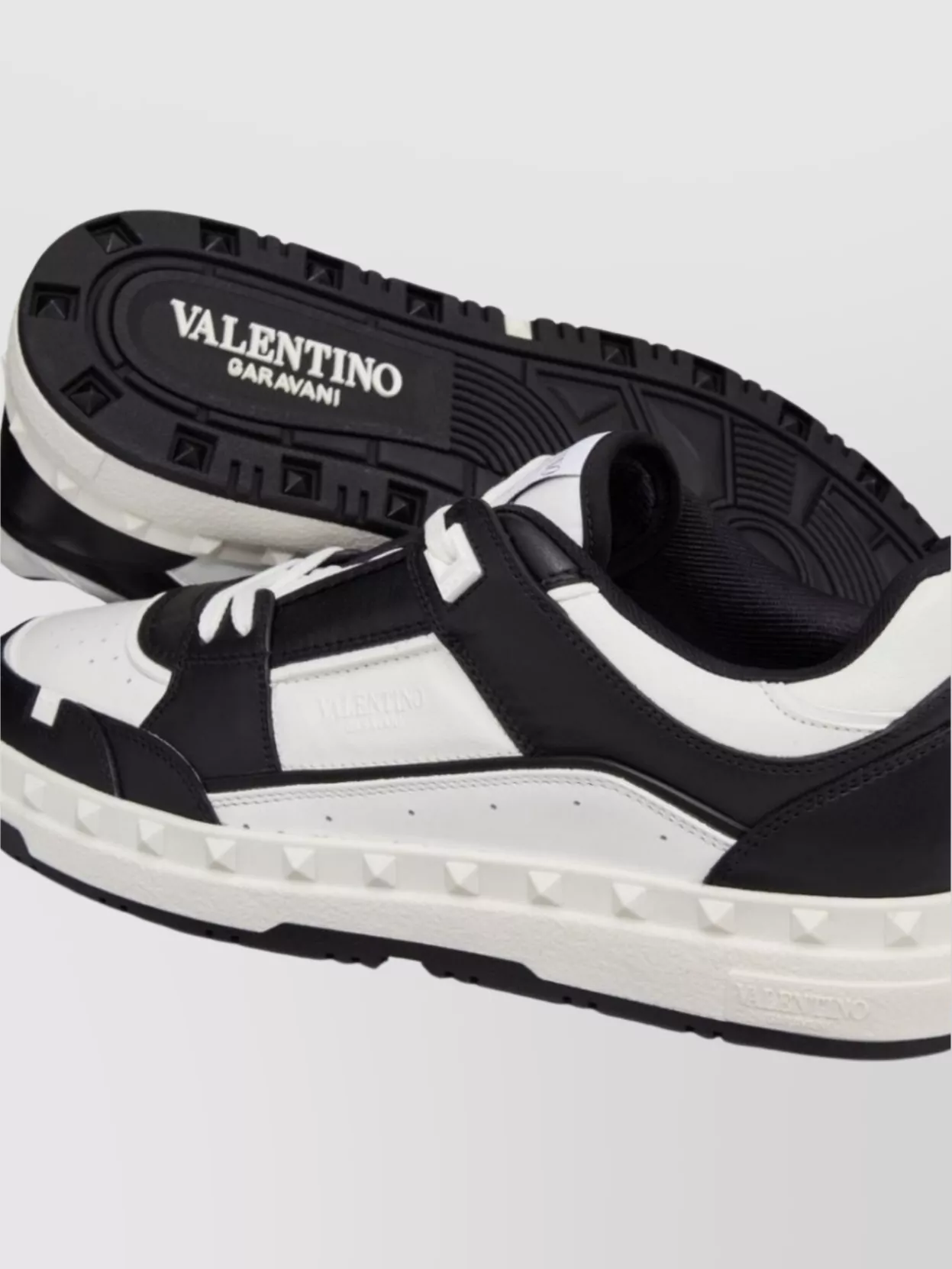 Valentino Garavani Dotsliberty Sneakers Leather Perforated Toe
