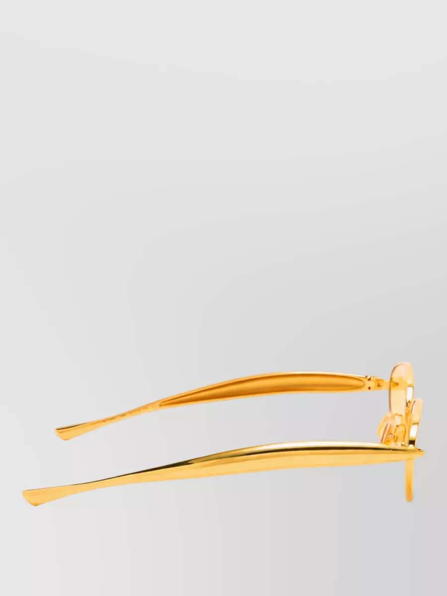 Bottega Veneta Metal Oval Sunglasses