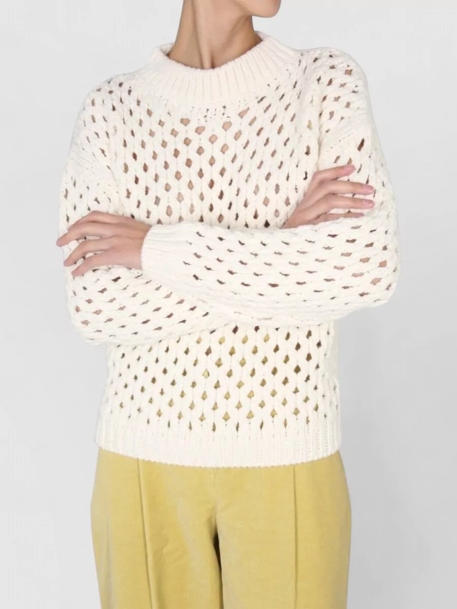 Alysi Ribbed Cross-Neck Jumper