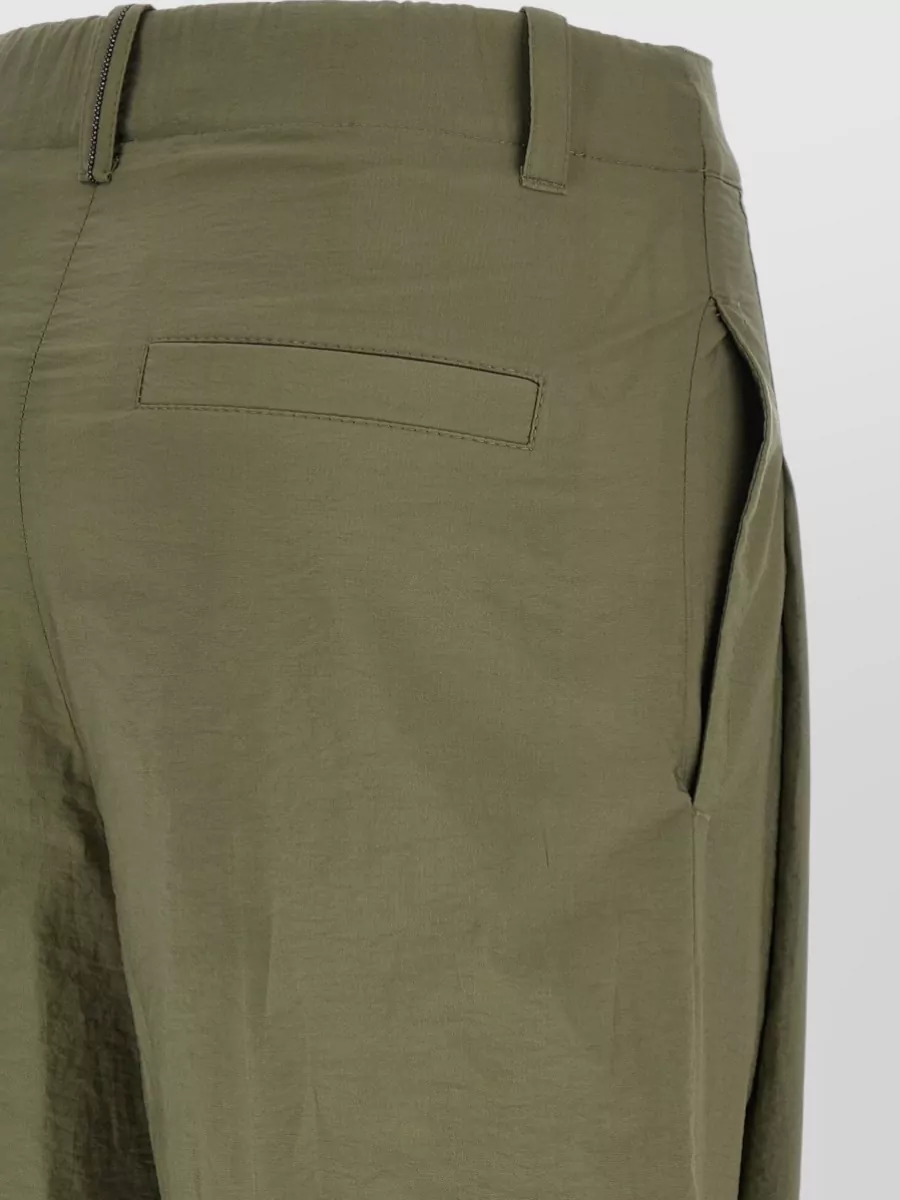 Brunello Cucinelli Tailored Pleated Trousers Belt Loops Back Pockets
