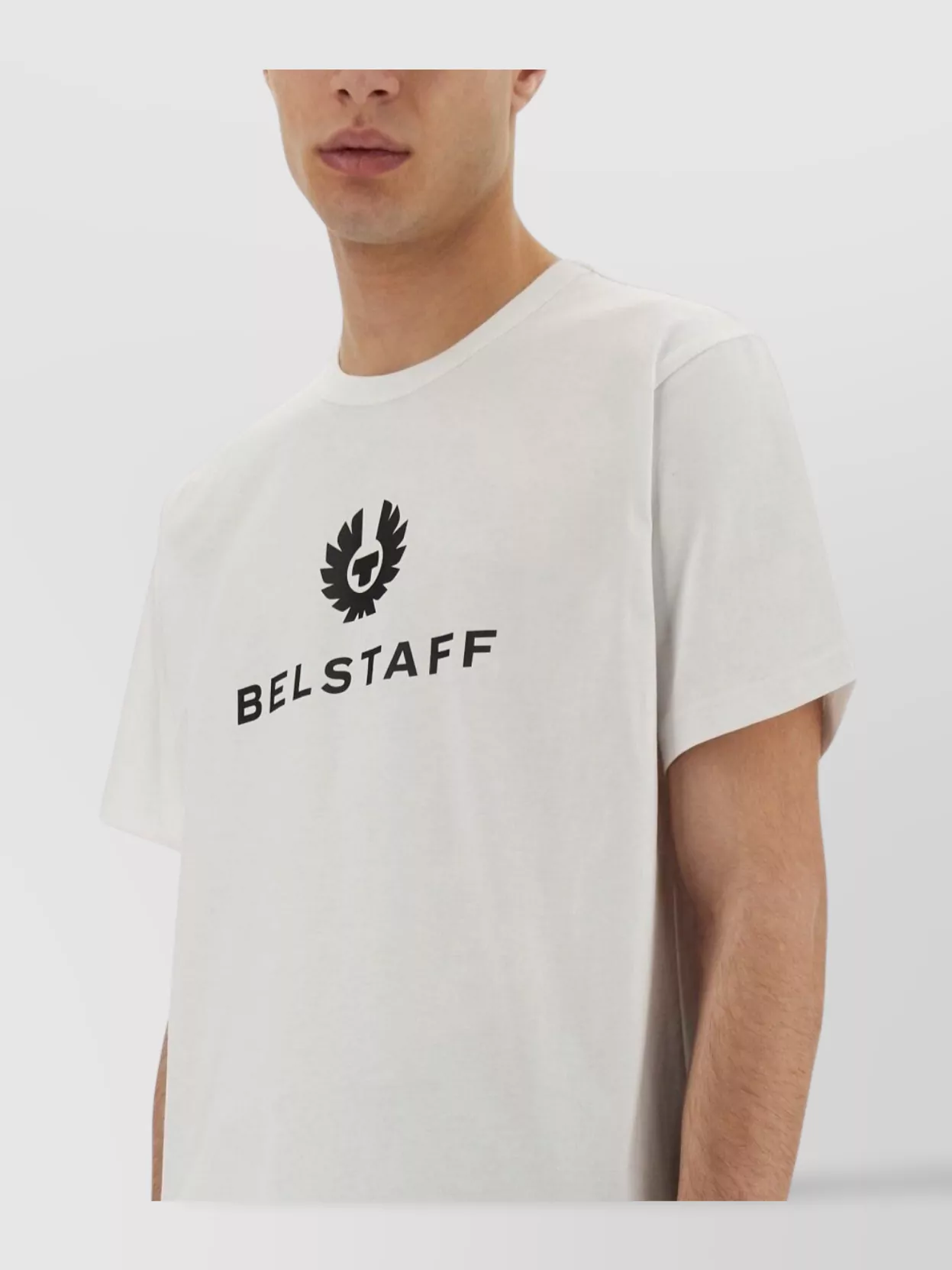 Belstaff Logo Print Crew Neck T-Shirt