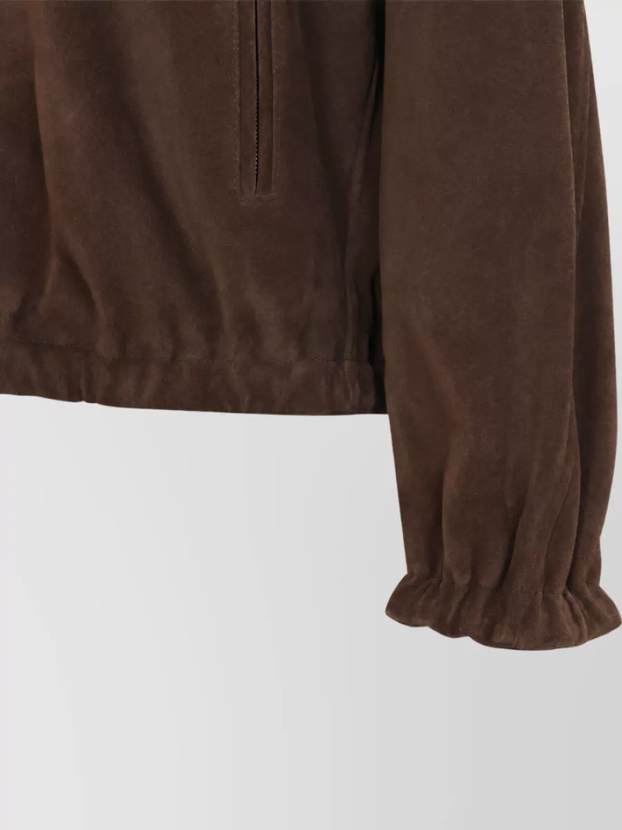 Moschino Suede Leather Oversized Coat