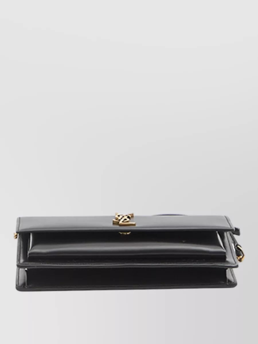 Saint Laurent Sunset Leather Chain Clutch Bag